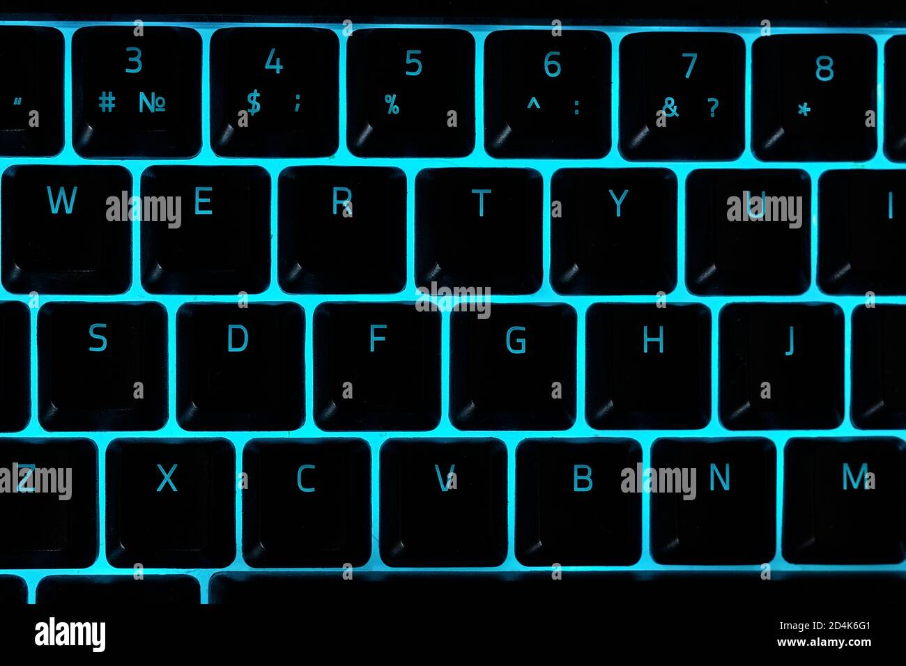 Une fermeture majeure du clavier rétroéclairé de l'ordinateur portable, clavier  rétroéclairé Photo Stock - Alamy