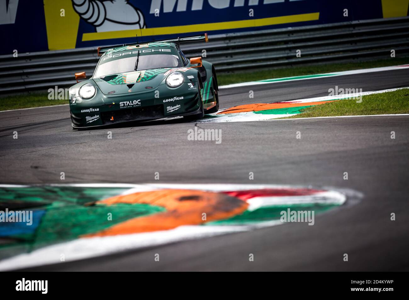 Monza, Italie, Italie. 09e octobre 2020. 93 laser Felipe (deu), Lietz Richard (aut), Fassbenber Michael (ger), Proton Competition, Porsche 911 RSR, action pendant les 2020 4 heures de Monza, 4ème tour de la série européenne le Mans 2020, du 9 au 11 octobre 2020 sur l'Autodromo Nazionale di Monza, Italie - photo Thomas Fenetre/DPPI crédit: LM/DPPI/Thomas Fenetre/Alamy Live News Banque D'Images