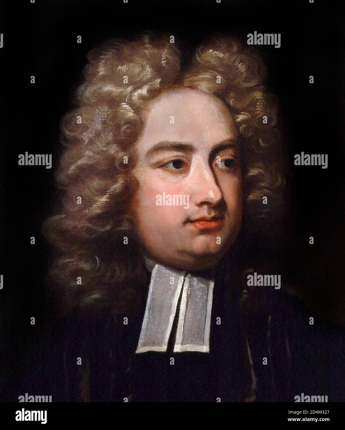 Jonathan Swift (1667-1745). Portrait du satiriste anglo-irlandais Jonathan Swift de Charles Jervas (1675-1739), huile sur toile, vers 1710 Banque D'Images