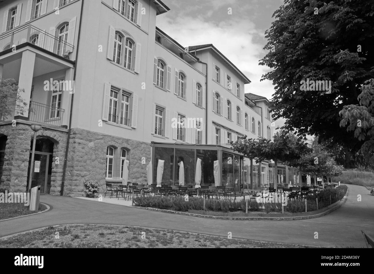 La fondation pour l'Épilepsie Suisse centre est situé dans un endroit magnifique sur les collines au-dessus de Zurich-ville Banque D'Images