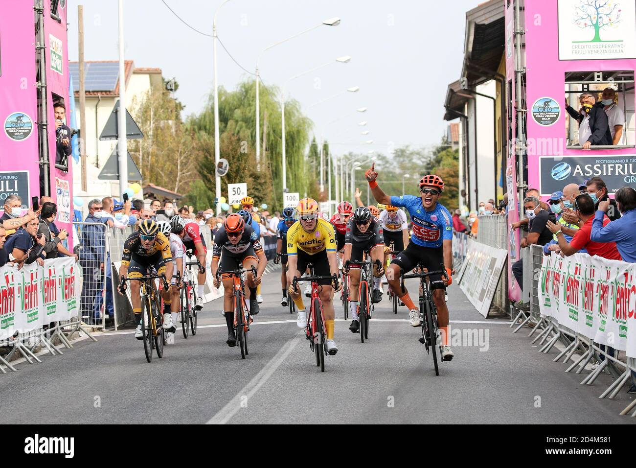 San Marco Di Mereto Di Tomba, Italie. San 2020 marco di mereto di tomba, Italie, 09 octobre 2020, vainqueur des deuxièmes niveaux Szymon Krawczyk - CCC Development Team in under 23 Elite - In line race Ã â‚' Road Race Variano Ã â‚' San Marco di Mereto di Tomba - Street Cycling - Credit: LM/Luca Tedeschi crédit: Luca Tedeschi/LPS/ZUMA Wire/Alay Live News Banque D'Images