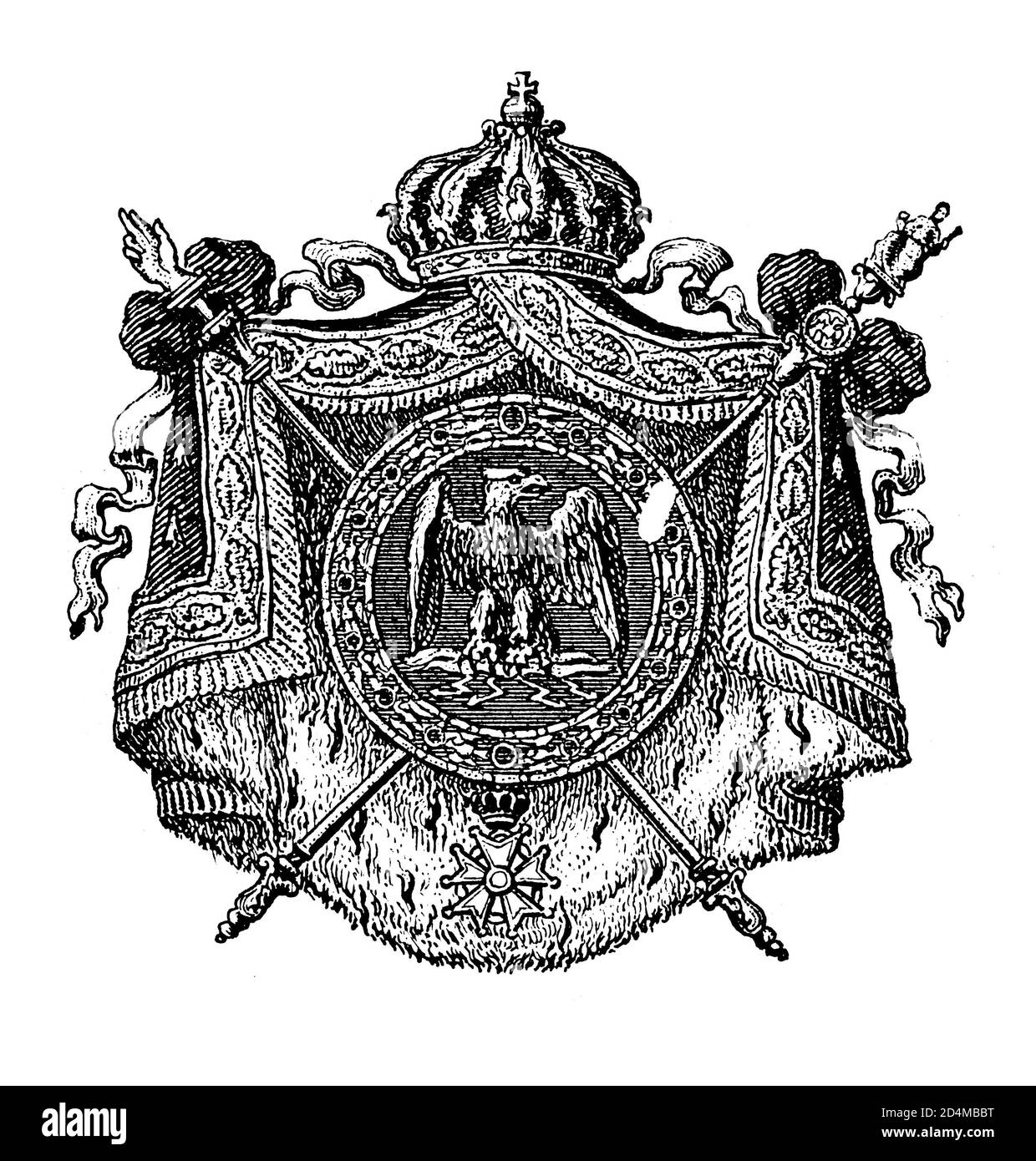 Coat arms france Banque d images noir et blanc Alamy