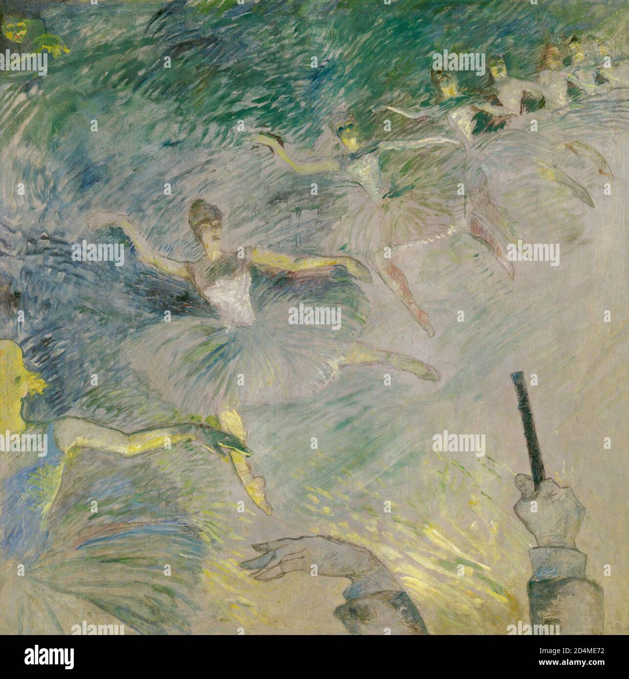 Ballet Dancers - Date: 1885; /86; Henri de Toulouse-Lautrec; Français; 1864-1901 Banque D'Images