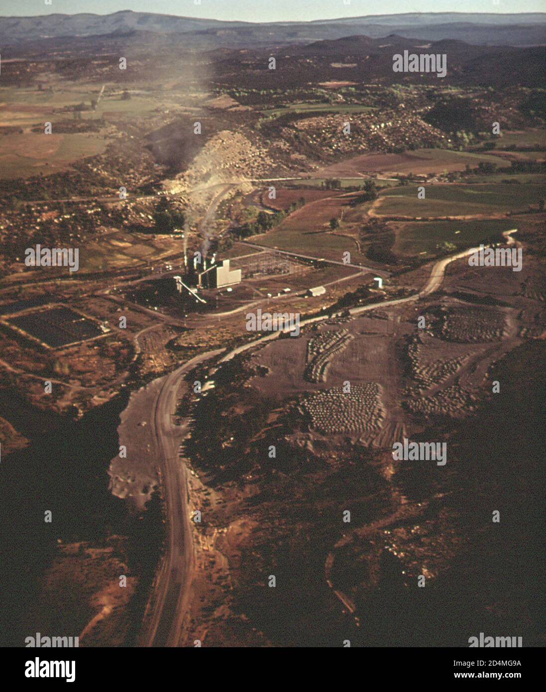 Centrale à charbon doux - emplacement : dans ou près de Nuca; Colorado ca. 1972 Banque D'Images