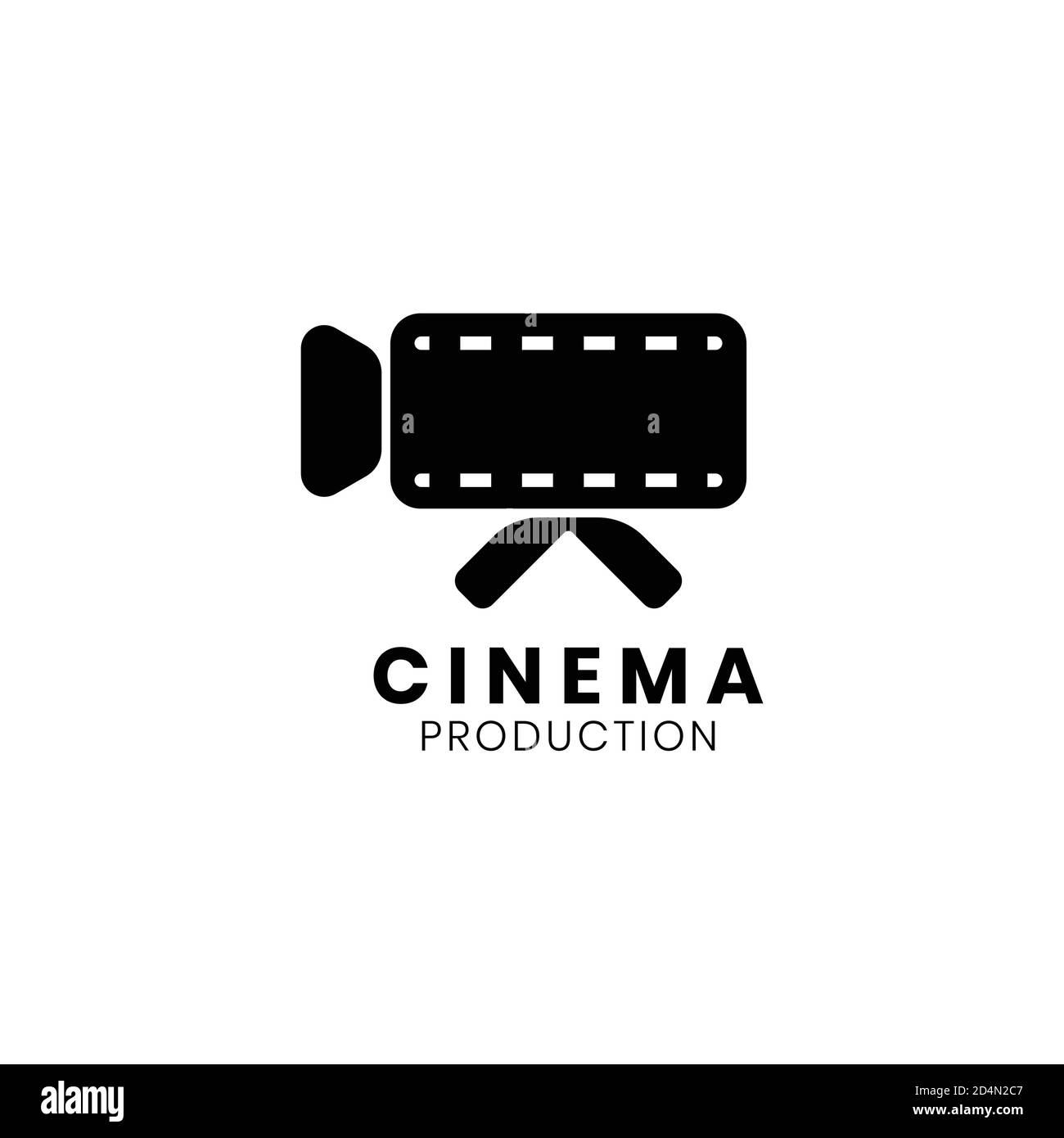 symbole du film du logo de l'appareil photo Illustration de Vecteur