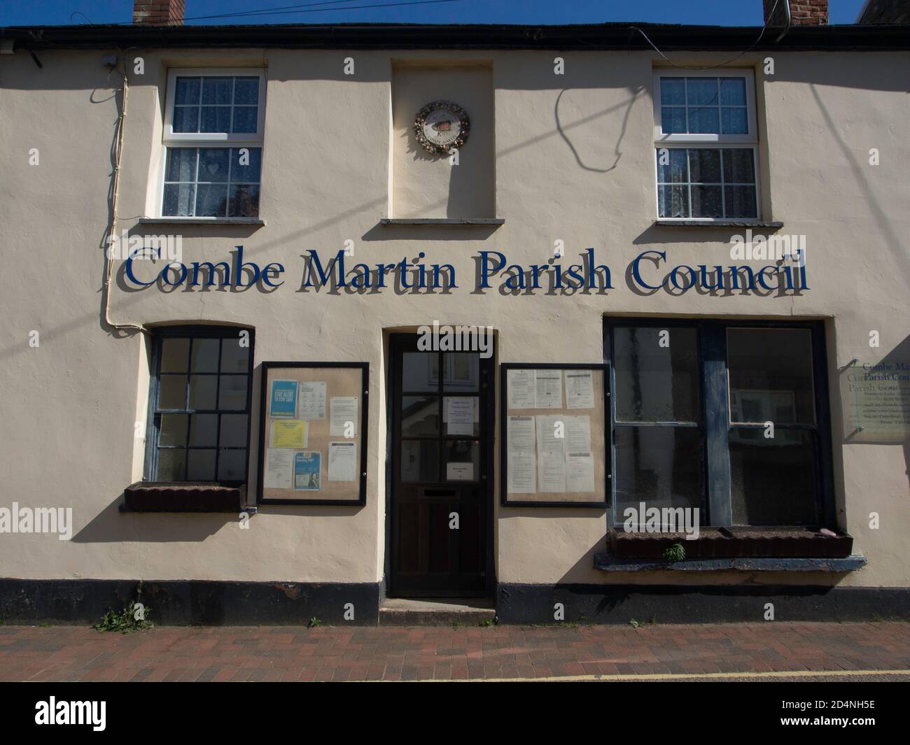 Conseil paroissial Combe Martin North Devon Banque D'Images