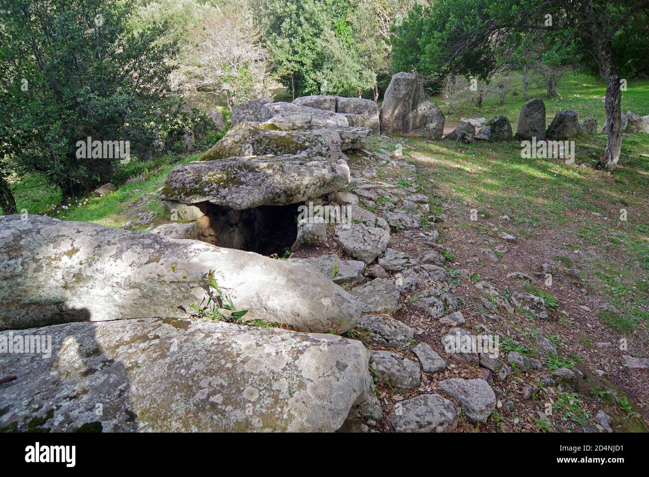 La tombe des géants de Pascaredda à Calangianus, Sardaigne, Italie Banque D'Images