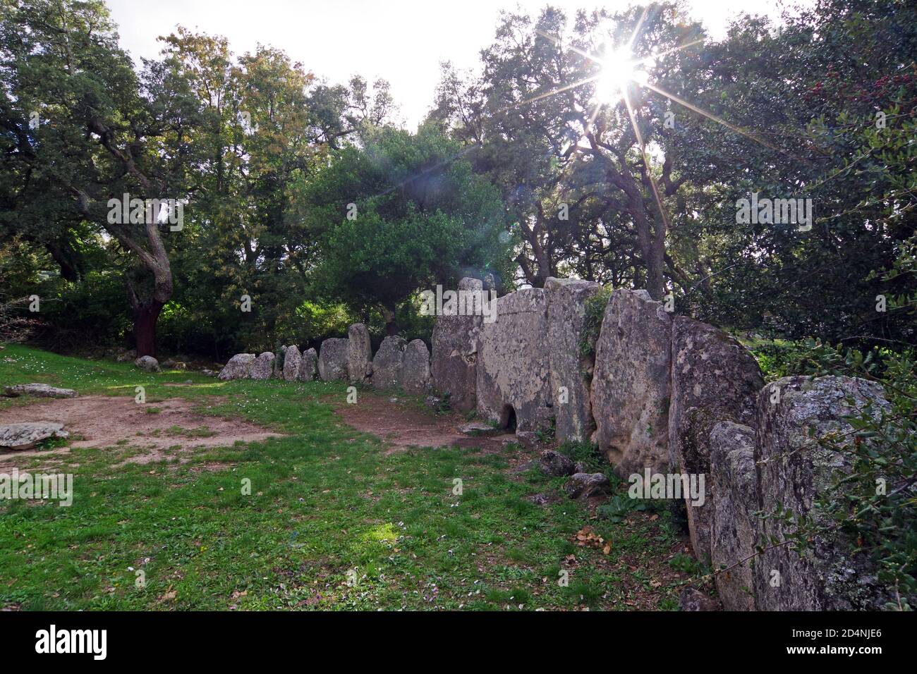 La tombe des géants de Pascaredda à Calangianus, Sardaigne, Italie Banque D'Images