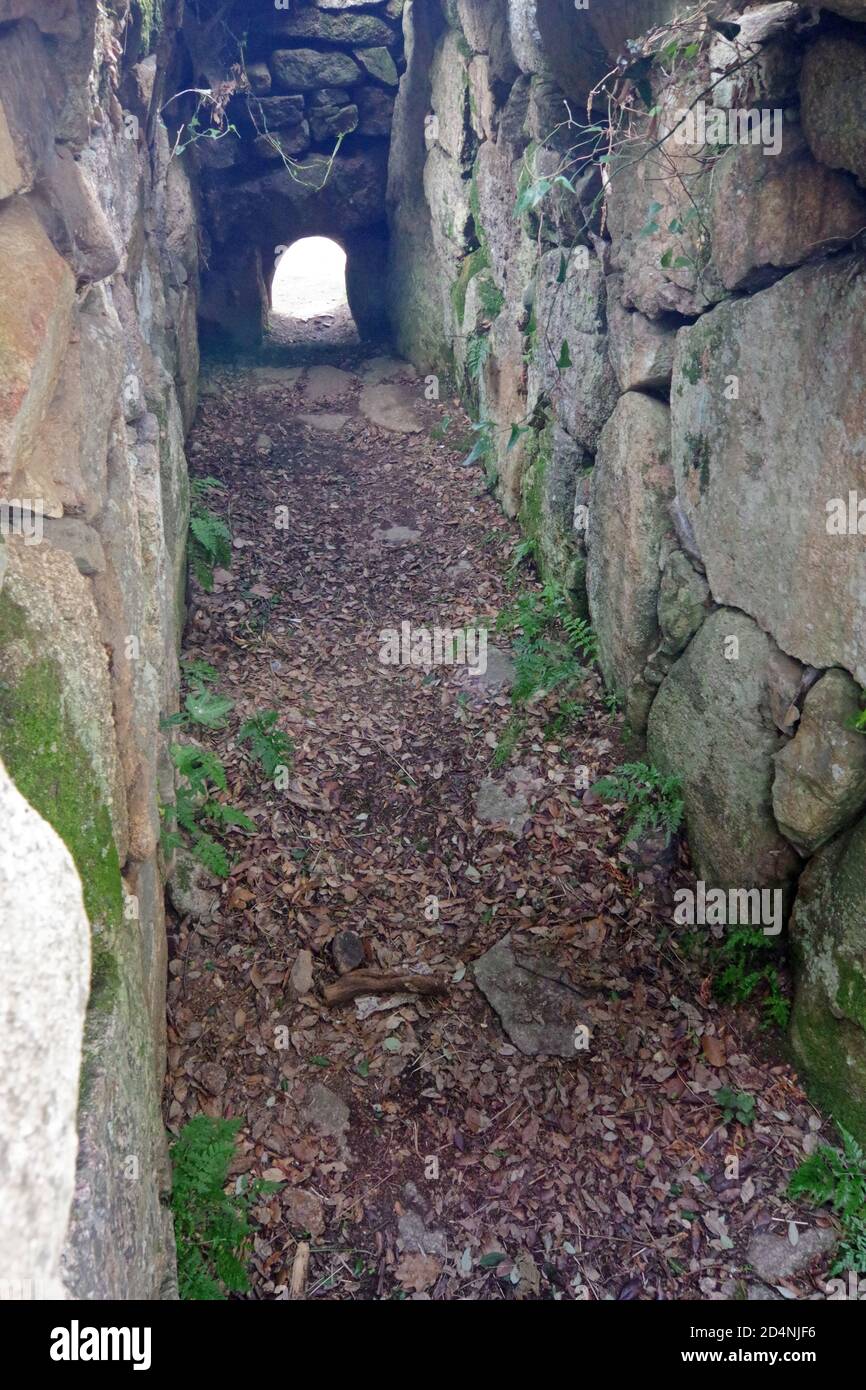 La tombe des géants de Pascaredda à Calangianus, Sardaigne, Italie Banque D'Images