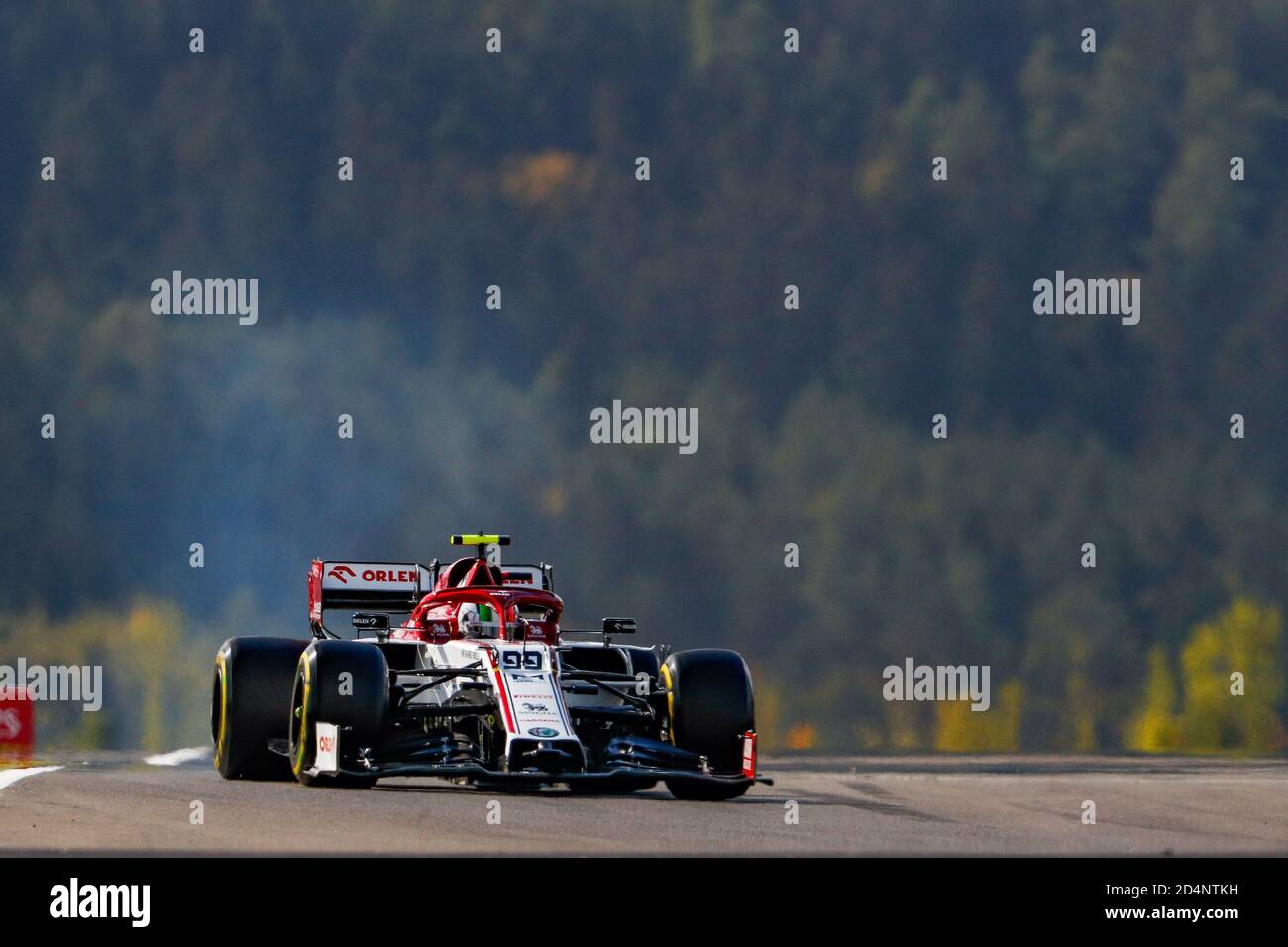 Nurburg, Allemagne. 10 octobre 2020. Nurburgring, 10 octobre 2020, 99 GIOVINAZZI Antonio (ita), Alfa Romeo Racing ORLEN C39, action pendant la Formule 1 Aramco Grosser Preis Der Eifel 2020, Grand Prix Eifel, du 9 au 11 octobre 2020 sur le N.rburgring, à N.rburg, Allemagne - photo Antonin Vincent DPPI pendant la Formule 1 Aramco Grosser Preis Der Eifel 2020, Grand Prix Eifel - Championnat de Formule 1 - crédit: LM crédit: LPS/ZUMA Wire/Alay Live News Banque D'Images
