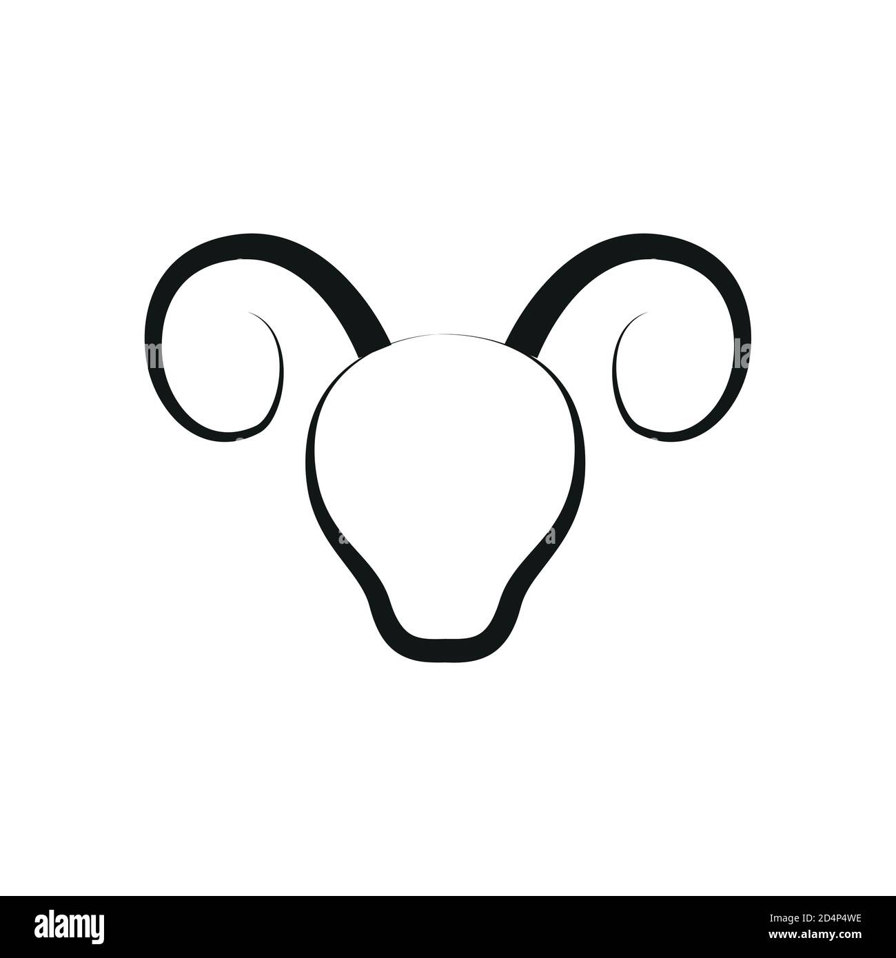 simple signe zodiaque aries horoscope isolé sur l'illustration de vecteur blanc EPS10 Illustration de Vecteur