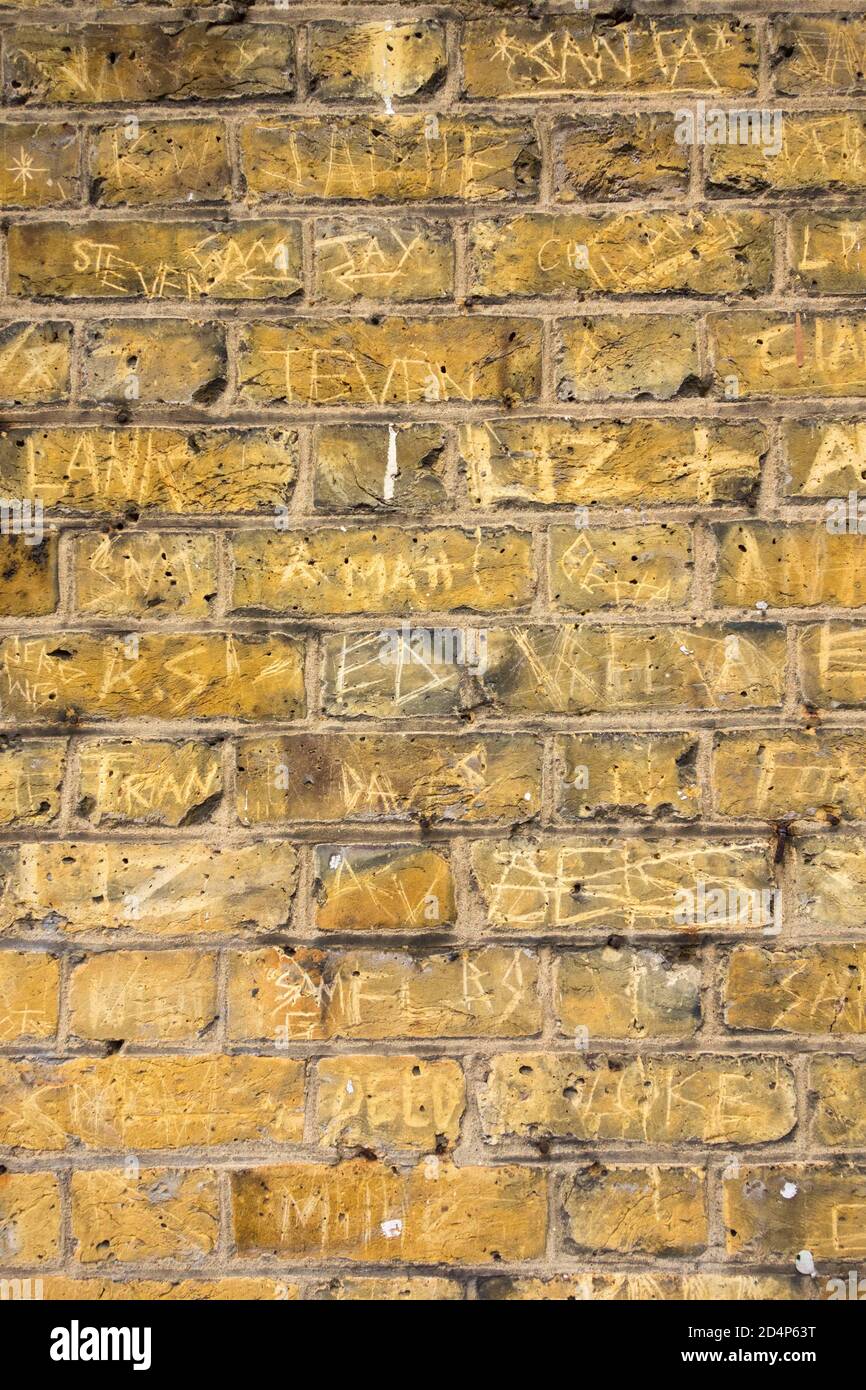 Bricks et brickwork de Yellow London Banque D'Images