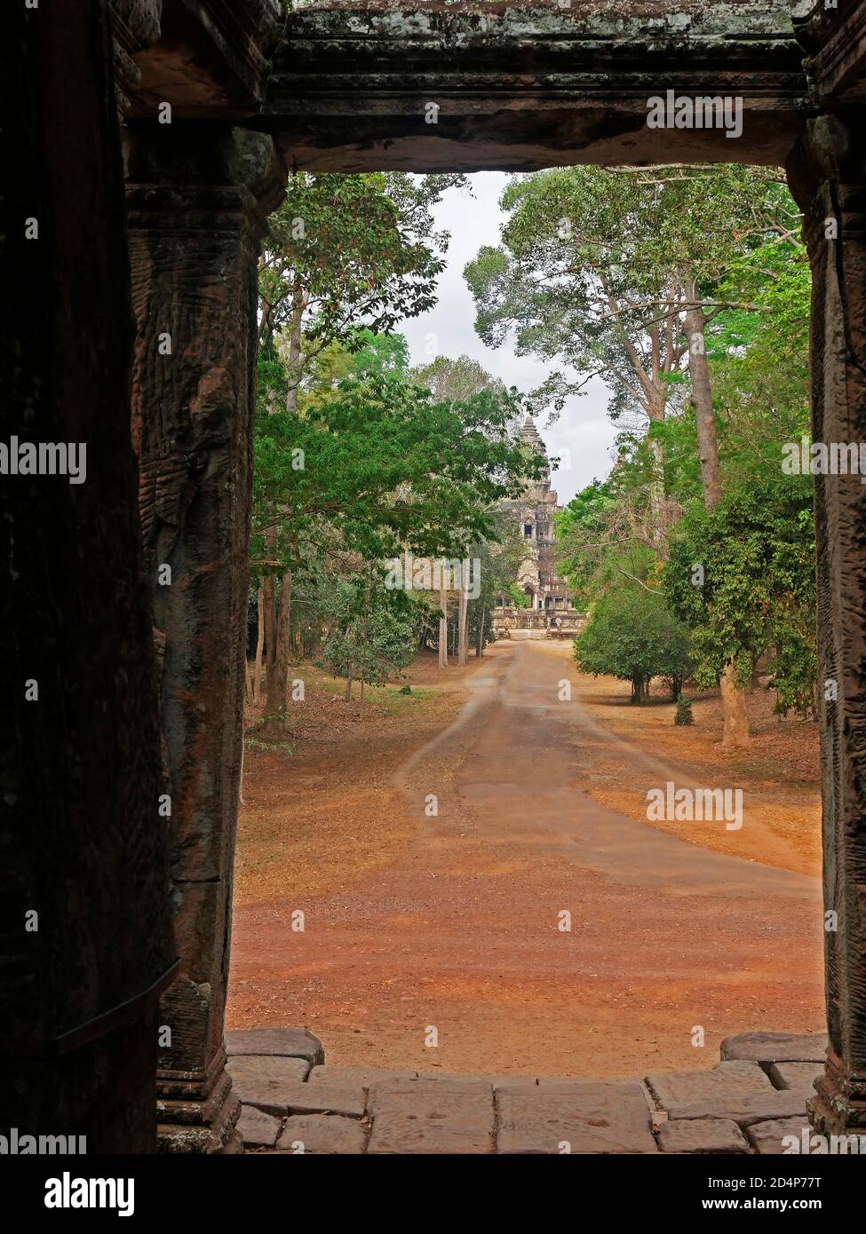 Temple d'Angkor Wat, province de Siem Reap, complexe du Temple d'Angkor classé au patrimoine mondial par l'UNESCO en 1192, construit au XIIème siècle, Cambodge Banque D'Images