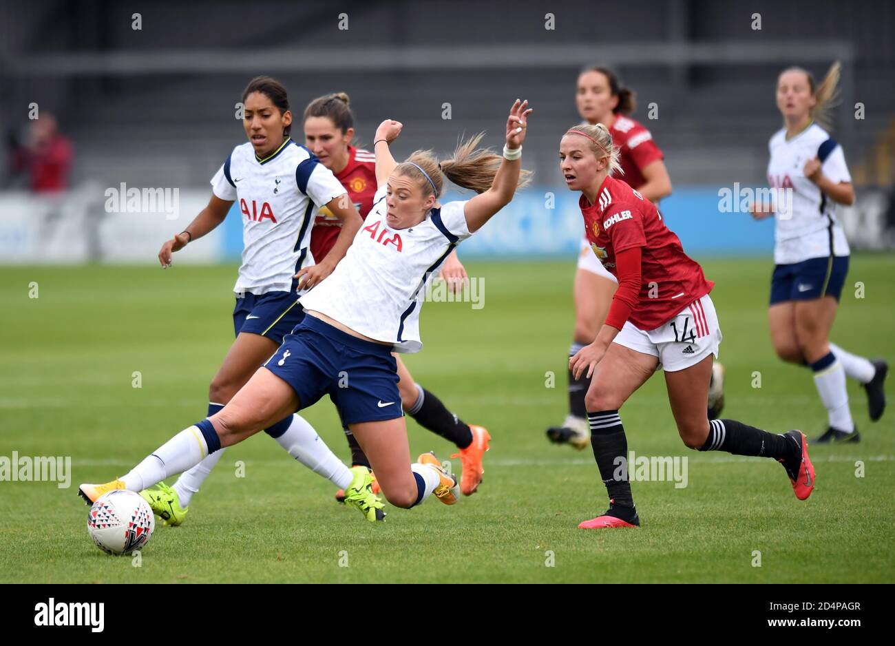 Rianna Dean de Tottenham Hotspur pendant le match de Super League féminin de la FA au Hive, Londres. Banque D'Images