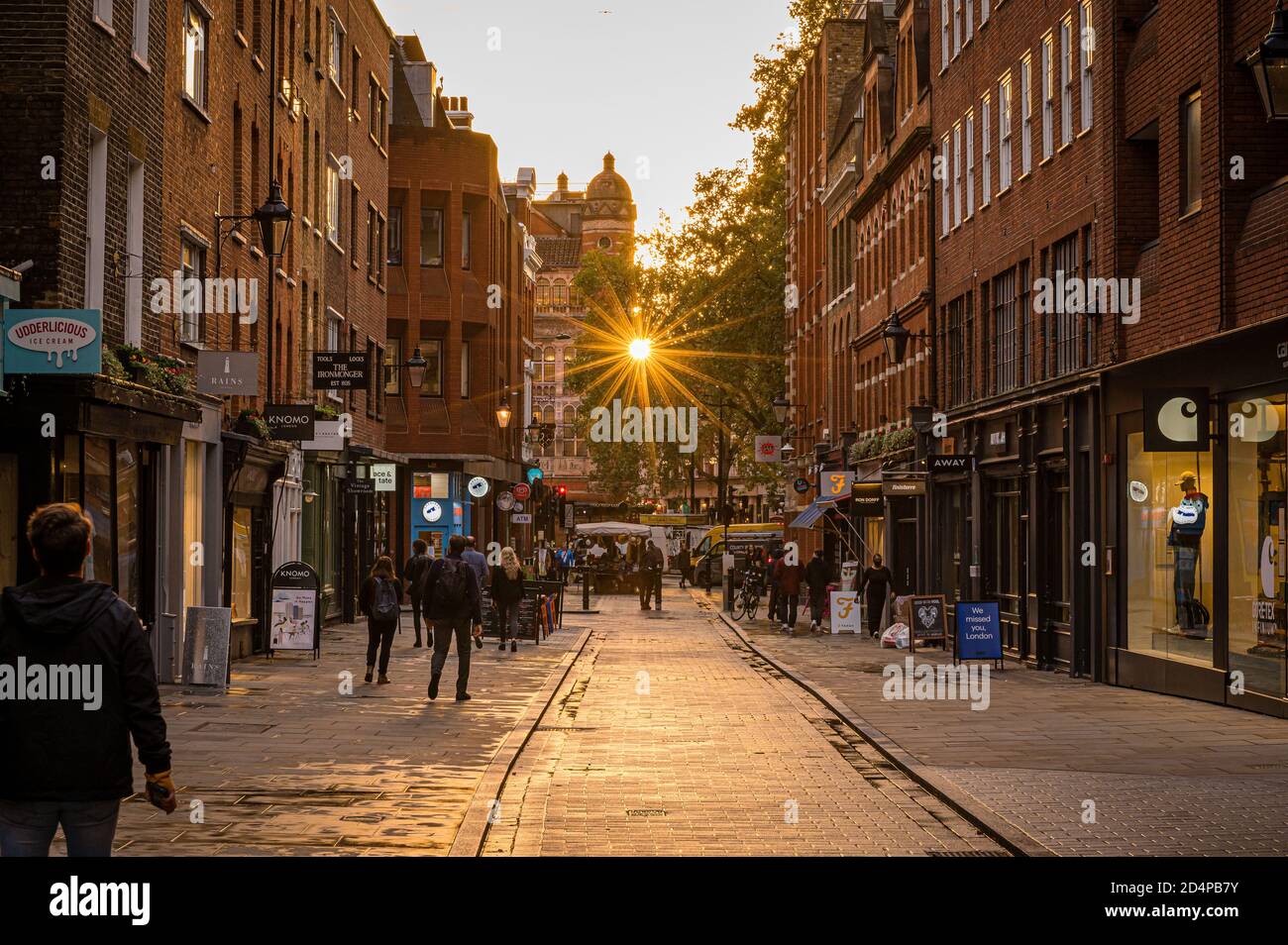 Sunburst à Londres Banque D'Images