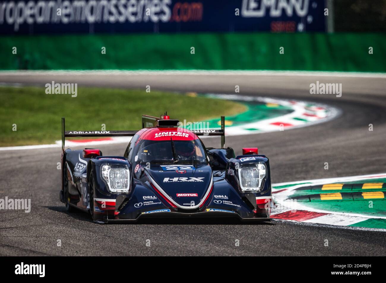 Monza, Italie. 10 octobre 2020. 22 Hanson Phil (gbr), Albuquerque Filipe (prt), United Autosport, Oreca 07 Gibson, action pendant les 2020 4 heures de Monza, 4ème tour de la série européenne le Mans 2020, du 9 au 11 octobre 2020 sur l'Autodromo Nazionale di Monza, Italie - photo Thomas Fenetre / DPPI crédit: LM/DPPI/Thomas Fenetre/Alamy Live News Banque D'Images