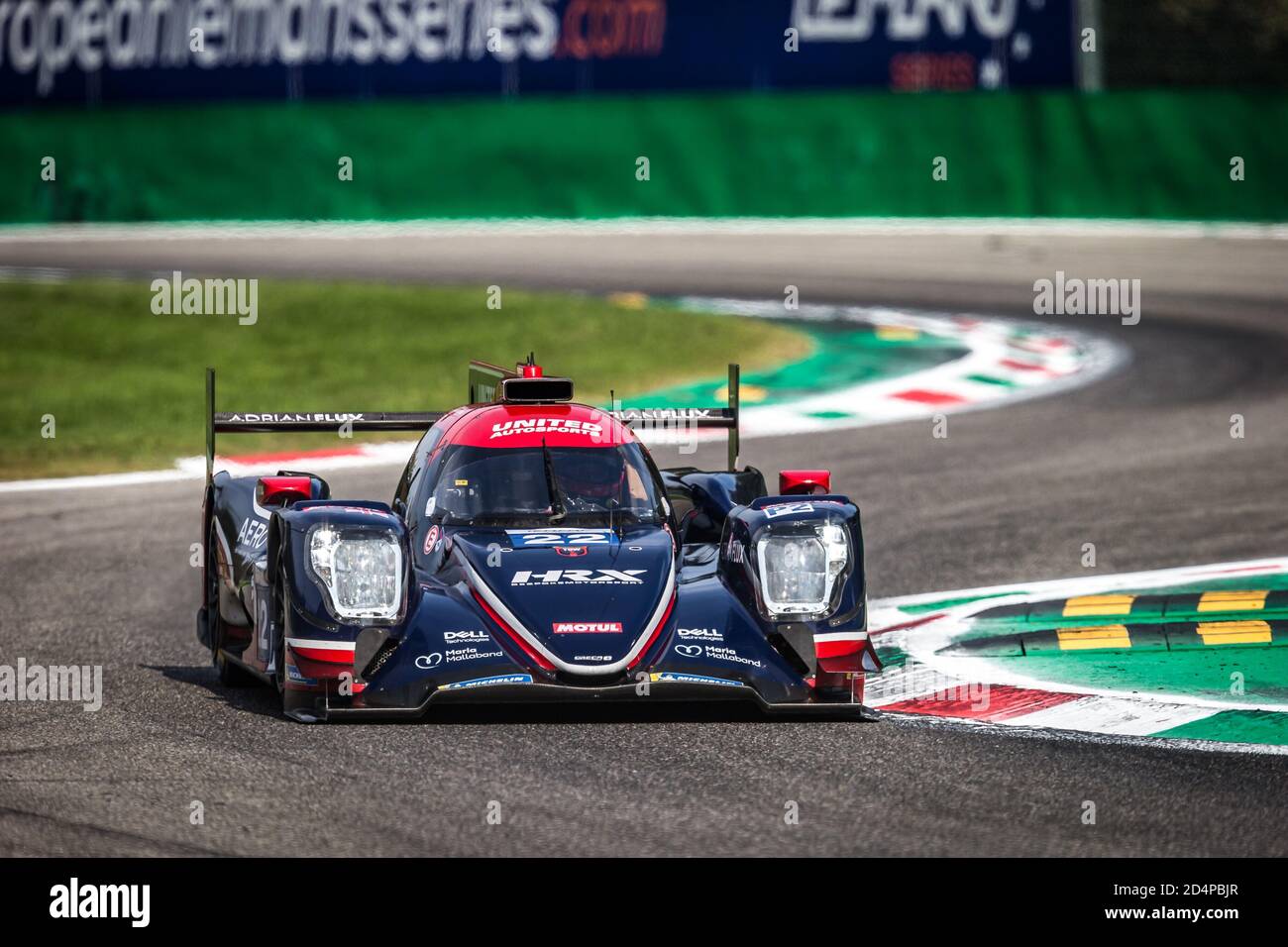 Monza, Italie. 10 octobre 2020. 22 Hanson Phil (gbr), Albuquerque Filipe (prt), United Autosport, Oreca 07 Gibson, action pendant les 2020 4 heures de Monza, 4ème tour de la série européenne le Mans 2020, du 9 au 11 octobre 2020 sur l'Autodromo Nazionale di Monza, Italie - photo Thomas Fenetre / DPPI crédit: LM/DPPI/Thomas Fenetre/Alamy Live News Banque D'Images