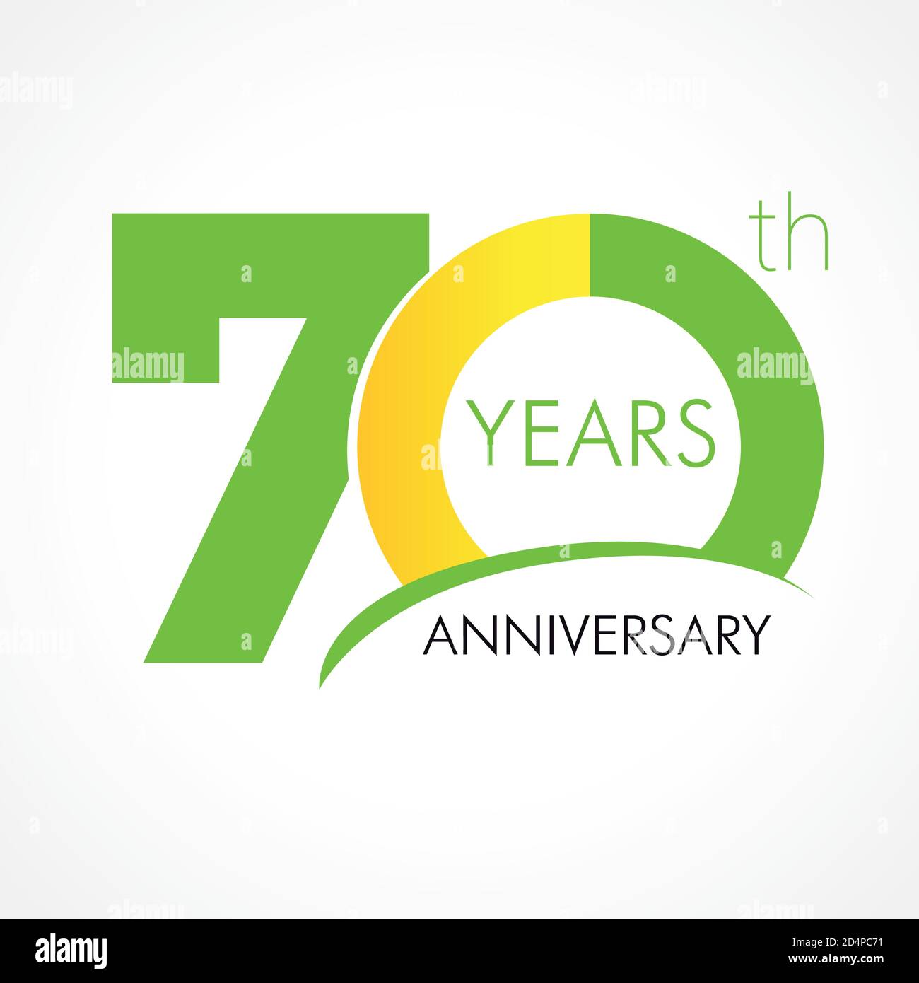 numéros du 70 e anniversaire. logotype de 70 ans. Des félicitations simples. Modèle de conception graphique Web abstrait isolé. Chiffres créatifs. Jusqu'à 70 %, -70 % Illustration de Vecteur