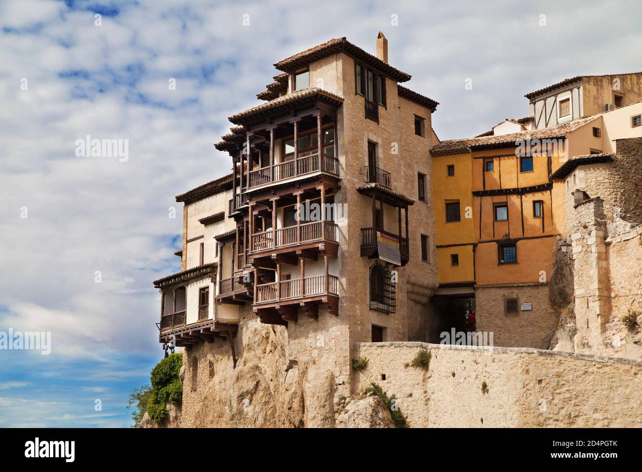 Casas Colgadas (maisons suspendues) à Cuenca, Espagne. Banque D'Images