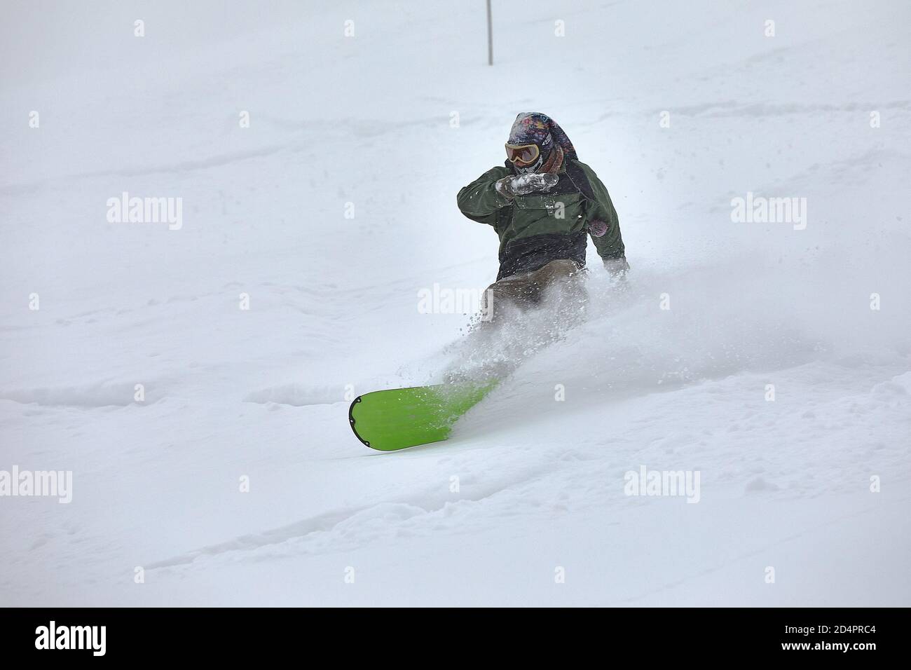 Snowboard en poudre Banque de photographies et d’images à haute résolution Alamy