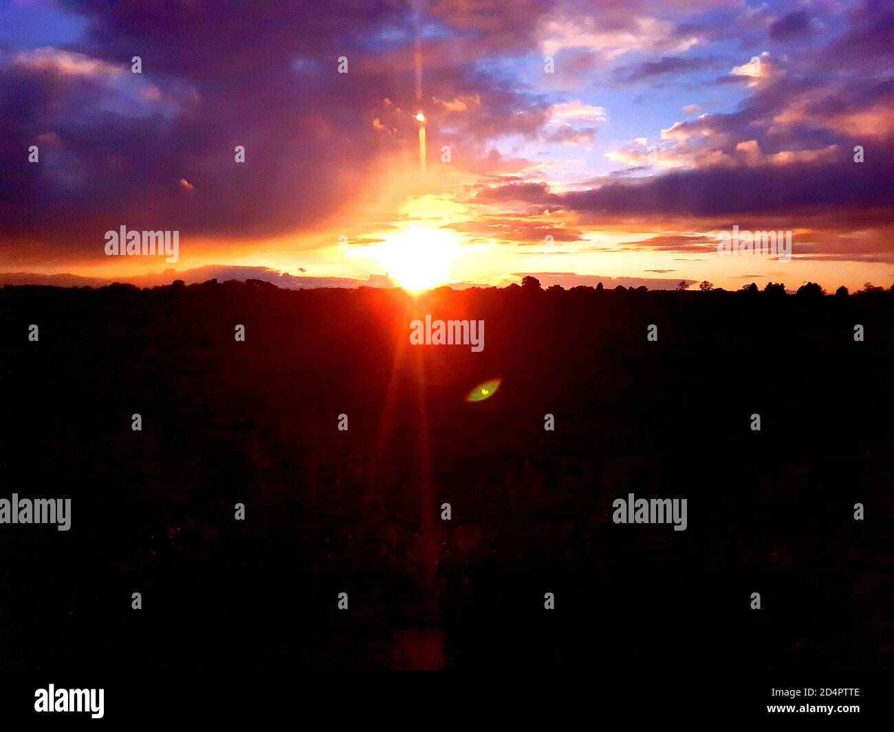 Lever du soleil le matin Banque D'Images