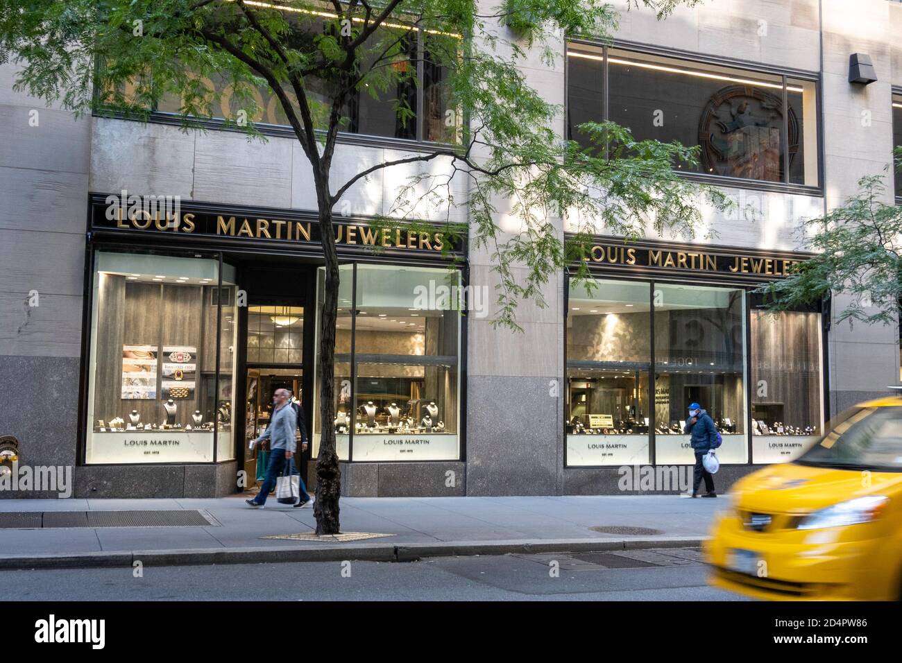 Louis Martin Jewelers est situé au Rockefeller Center, New York, États-Unis Banque D'Images