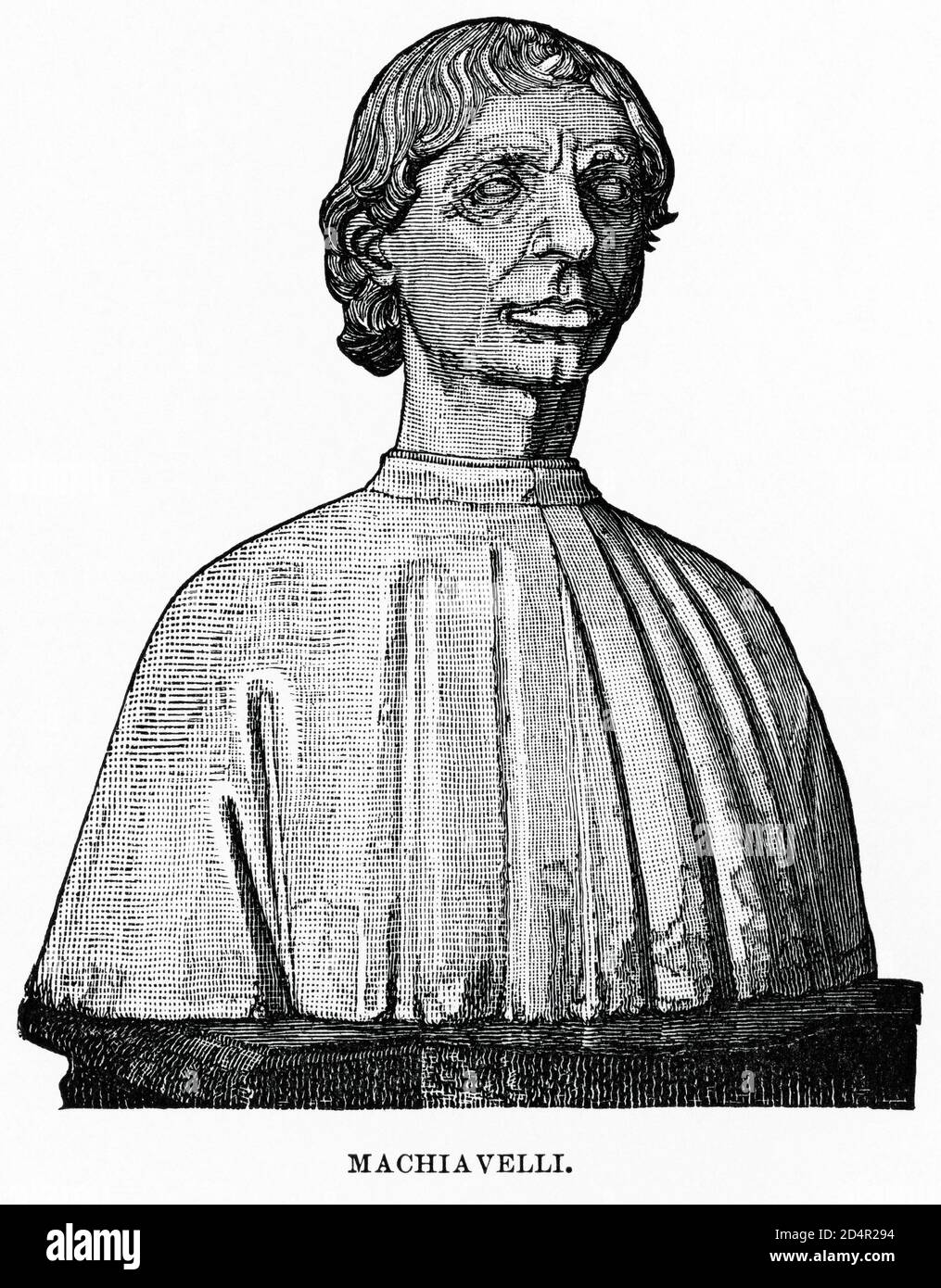 Machiavel, Illustration, Histoire du monde de Ridpath, Volume III, par John Clark Ridpath, LL. D., Merrill & Baker Publishers, New York, 1897 Banque D'Images