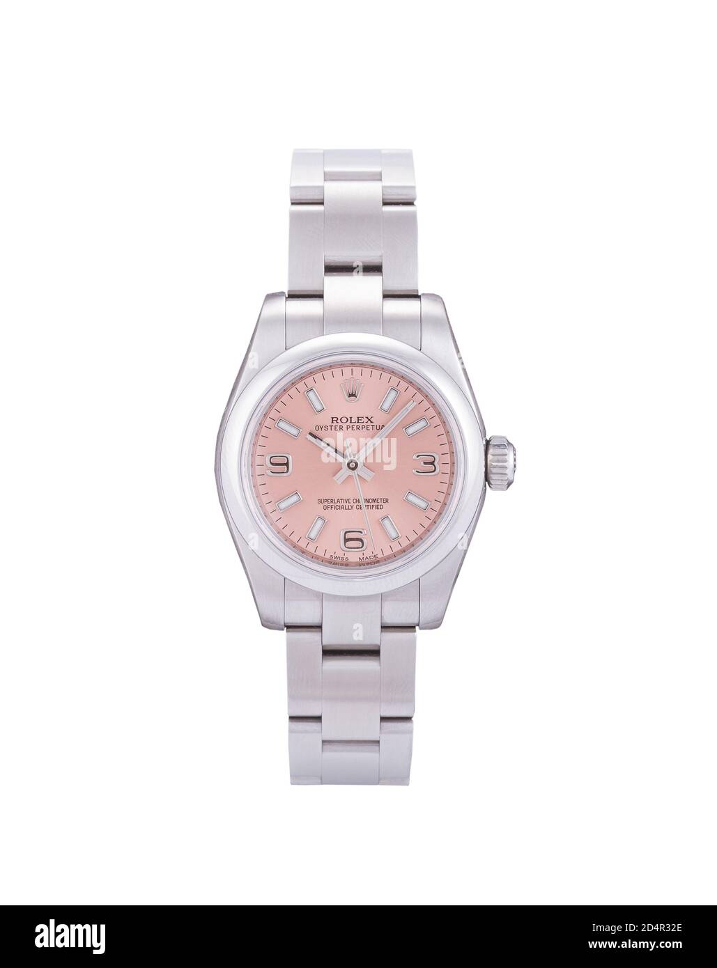 MANILLE, PHILIPPINES - 08 octobre 2020: Montre de luxe isolée sur fond blanc pour hommes et femmes montre de poignet Banque D'Images