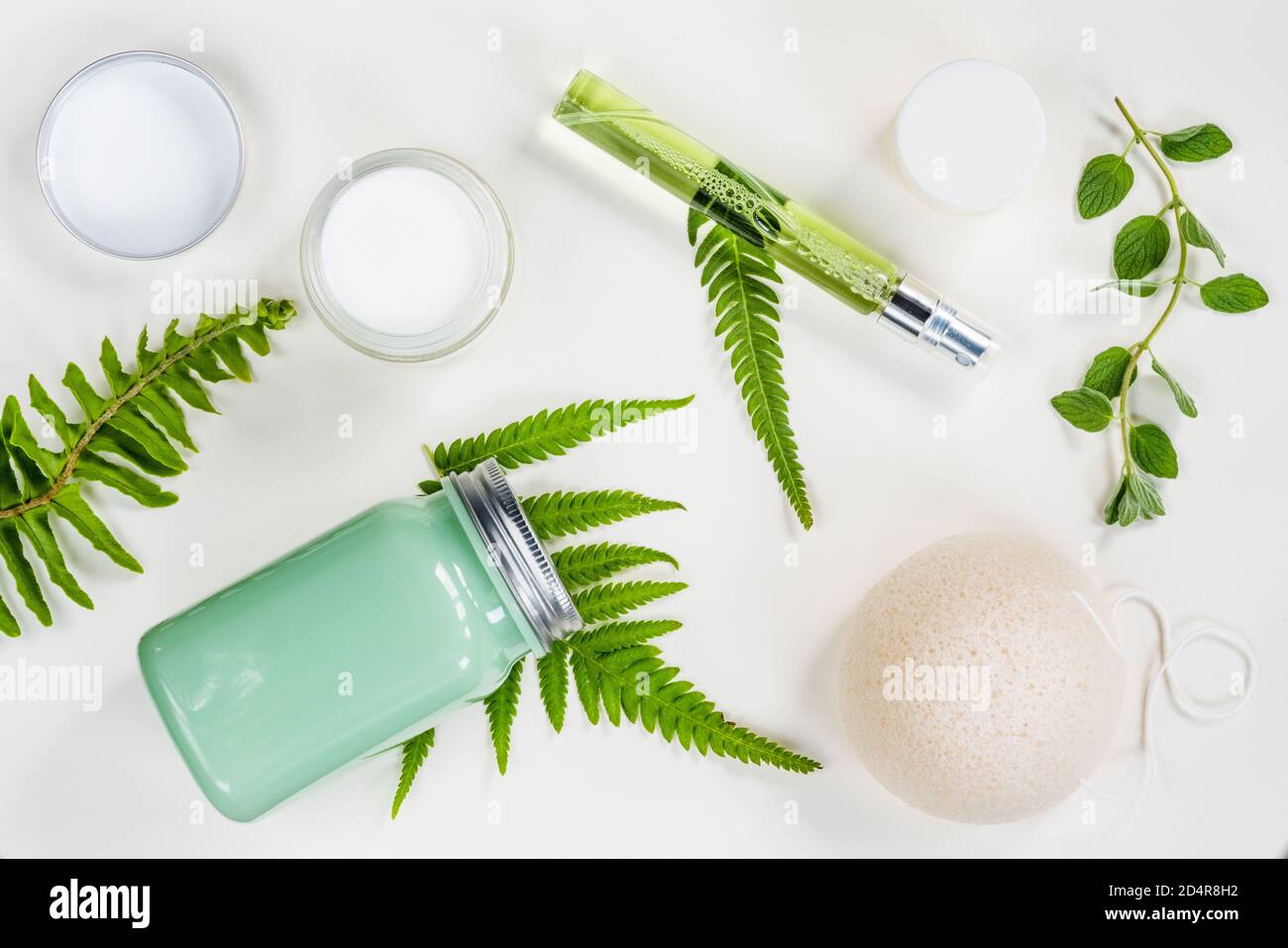Des cosmétiques biologiques. Banque D'Images