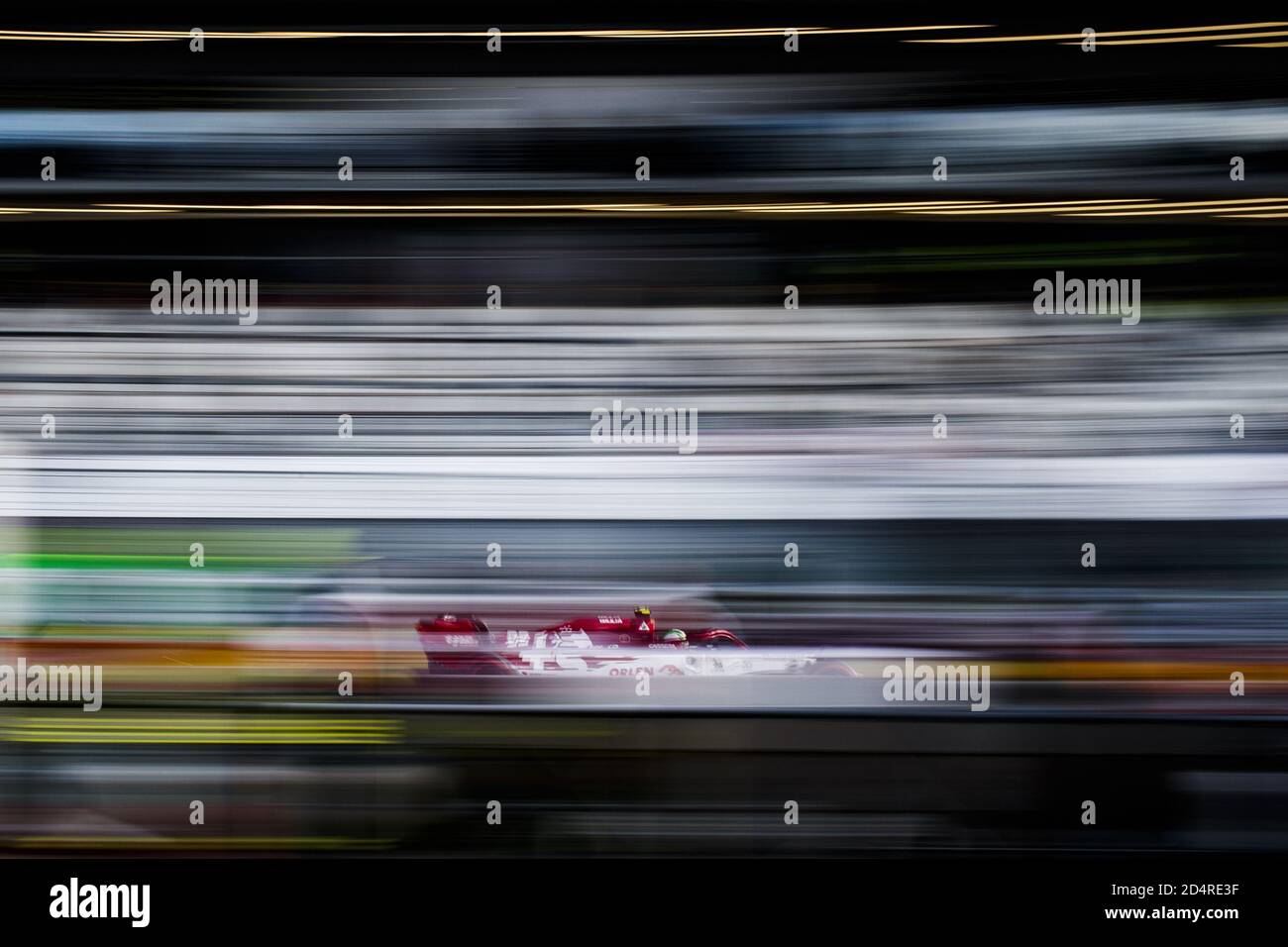 Nurburg, Allemagne. 10 octobre 2020. 99 GIOVINAZZI Antonio (ita), Alfa Romeo Racing ORLEN C39, action pendant la Formule 1 Aramco Grosser Preis Der Eifel 2020, Grand Prix Eifel, du 9 au 11 octobre 2020 sur le N Credit: LM/DPPI/Xavi Bonilla/Alay Live News Banque D'Images