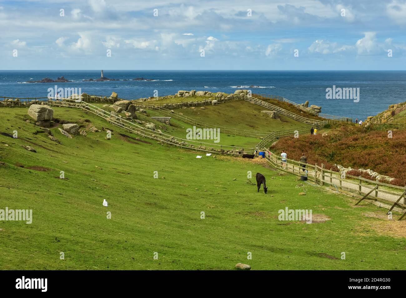 Greeb Farm at Land's End, un complexe de promontoires et de vacances dans l'ouest des Cornouailles, en Angleterre Banque D'Images