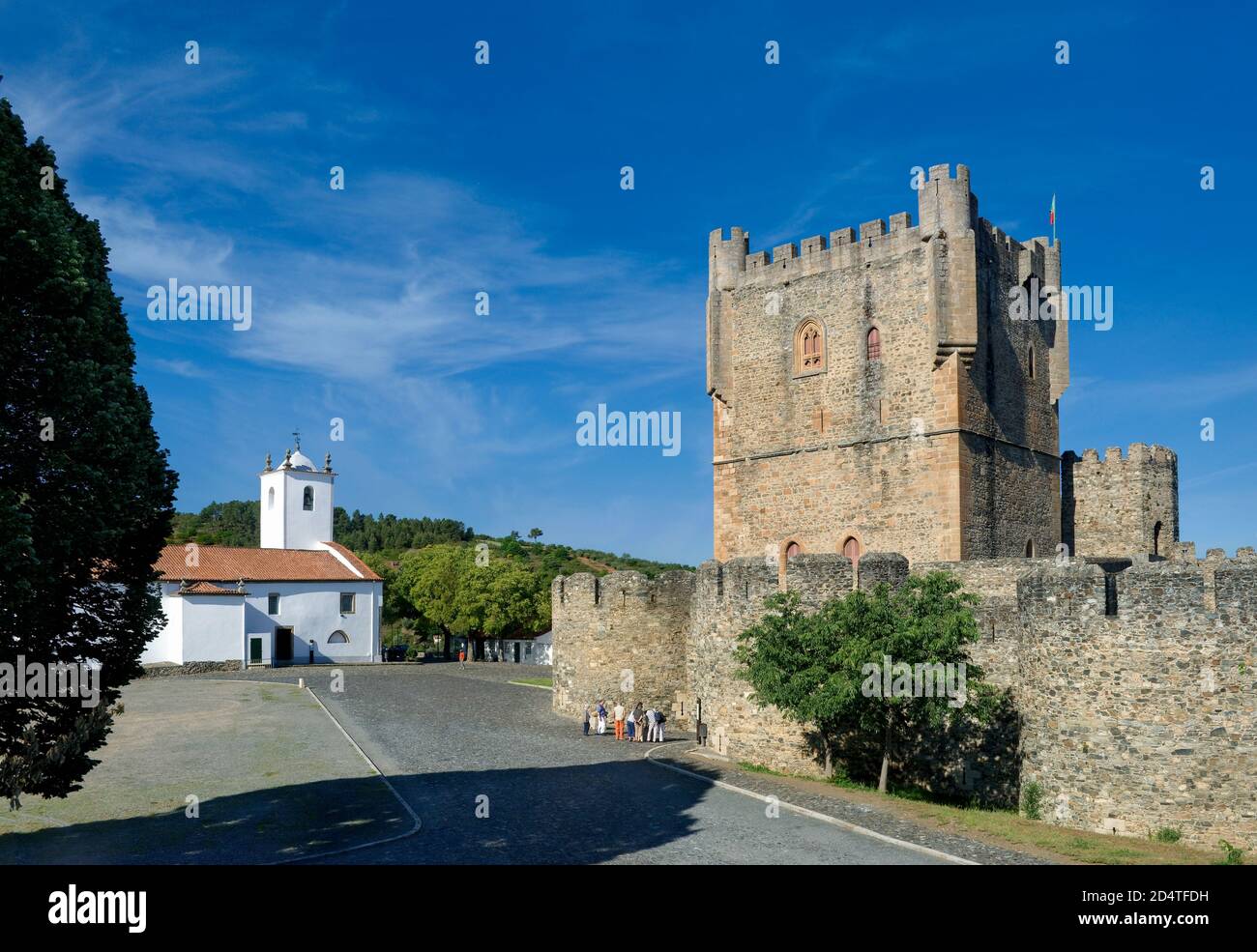 Le nord du Portugal, Tras-os-Montes, Braganca castle Banque D'Images