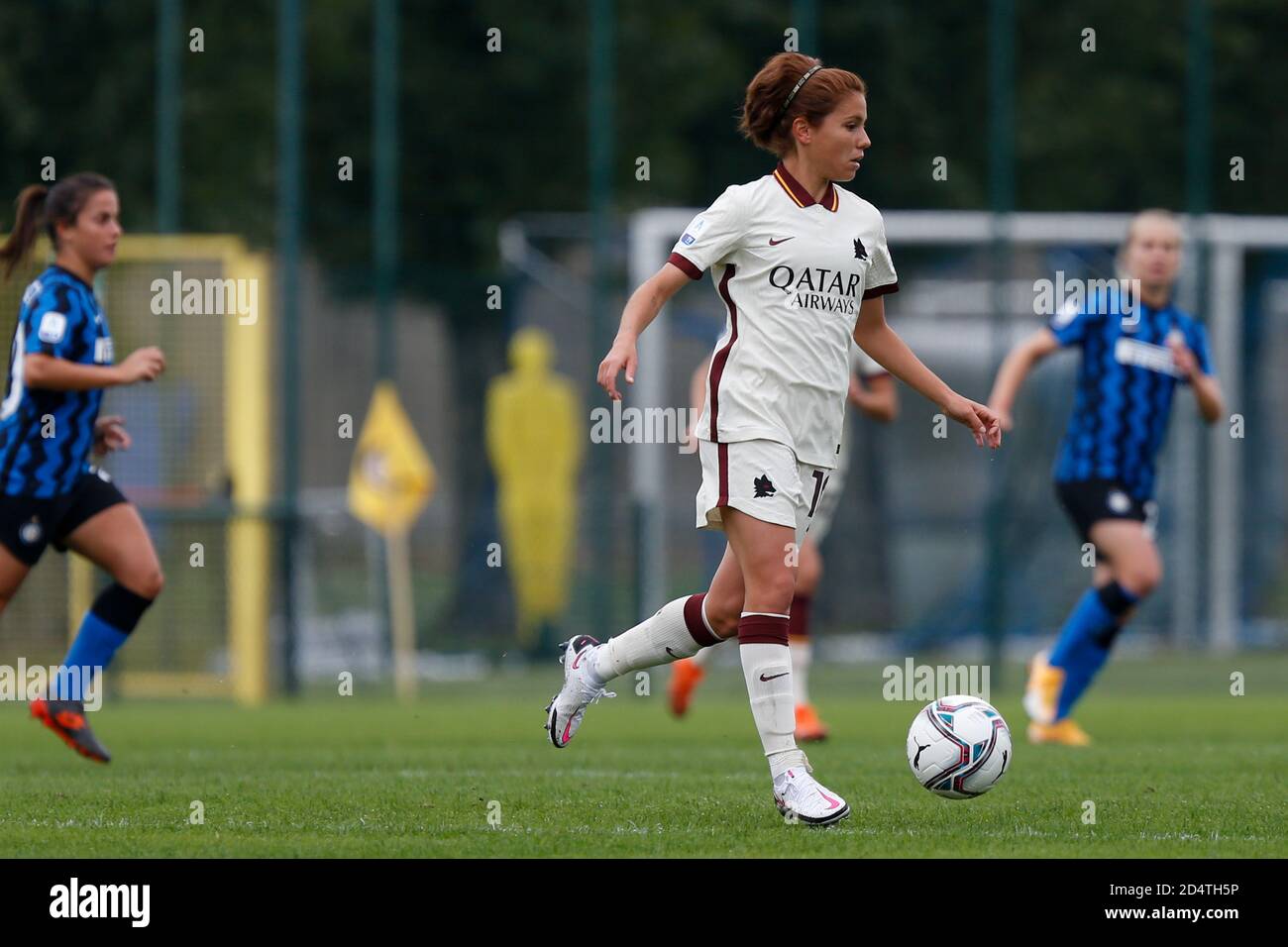 milan, Italie, 11 octobre 2020, Manuela Giugliano (EN tant que Roma) pendant le FC Internazionale vs EN TANT que Roma, Championnat italien de football série A Women - Credit: LM/Francesco Scaccianoce/Alamy Live News Banque D'Images