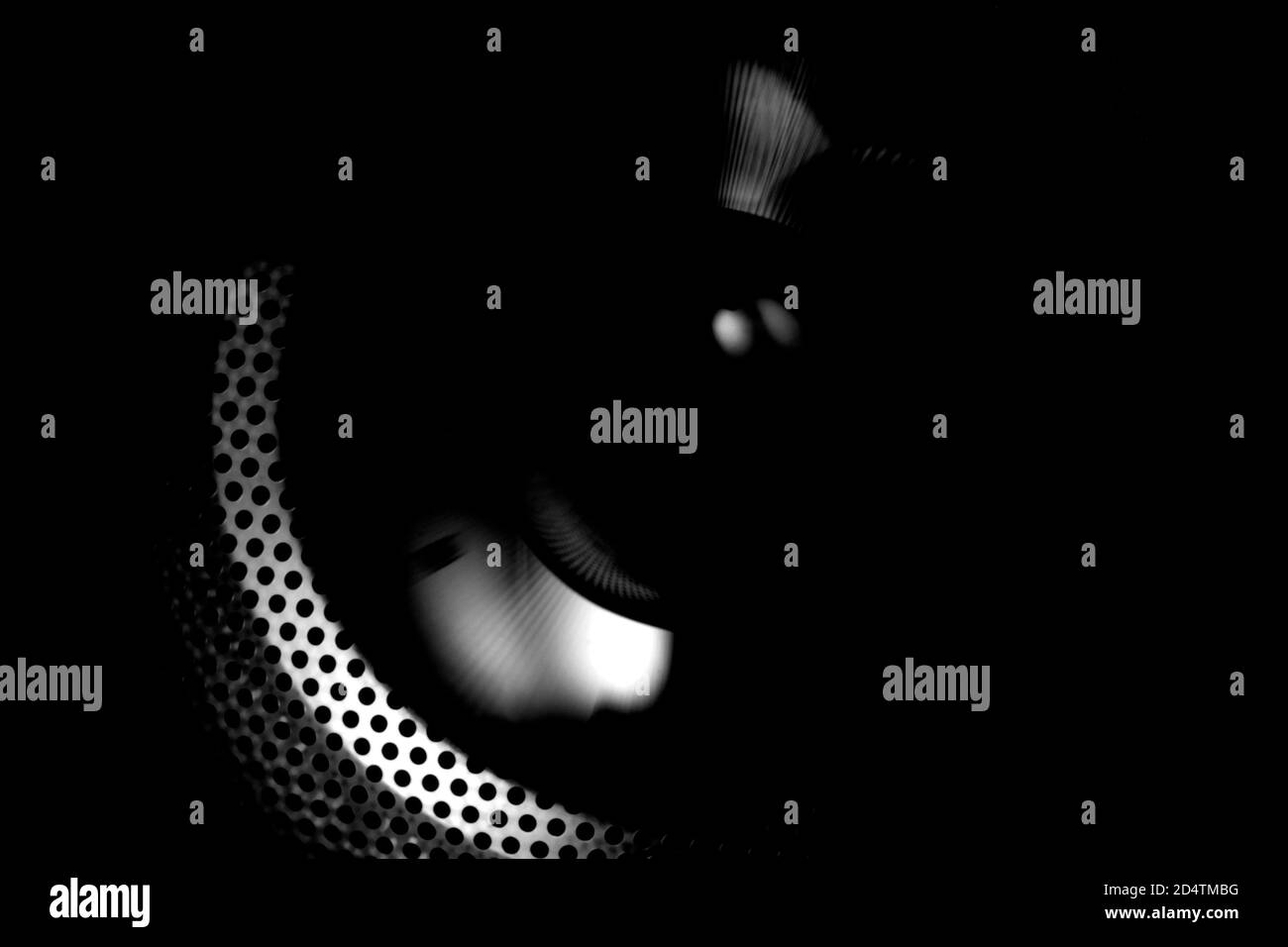 Arrière-plan noir abstrait flou. Fond noir minimaliste. Banque D'Images