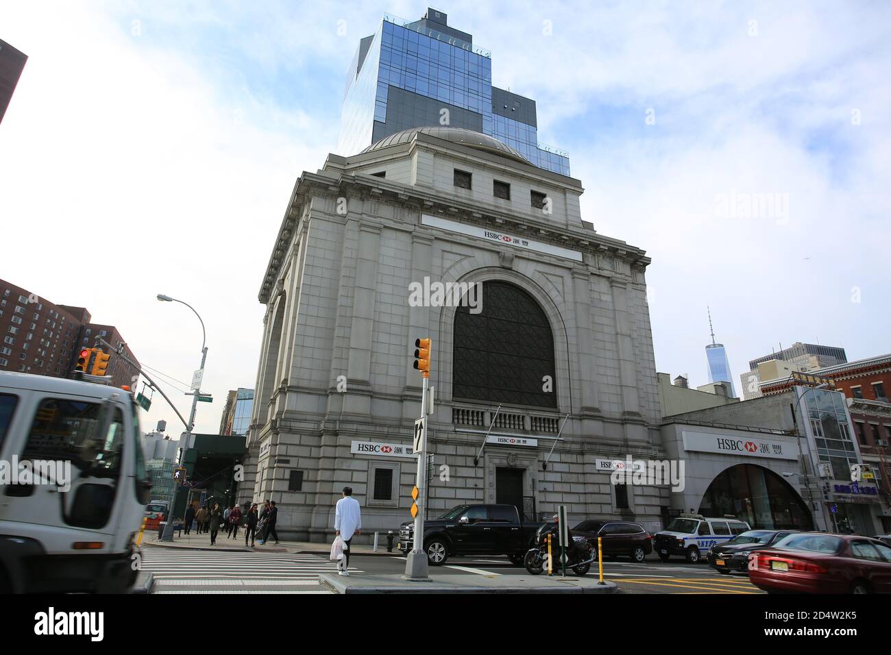 New York - mai 6 2019 : HSBC Bank à New York, dans la ville de china. HSBC Holding est la principale banque de base de Hong Kong, c'est la succursale de New york Banque D'Images