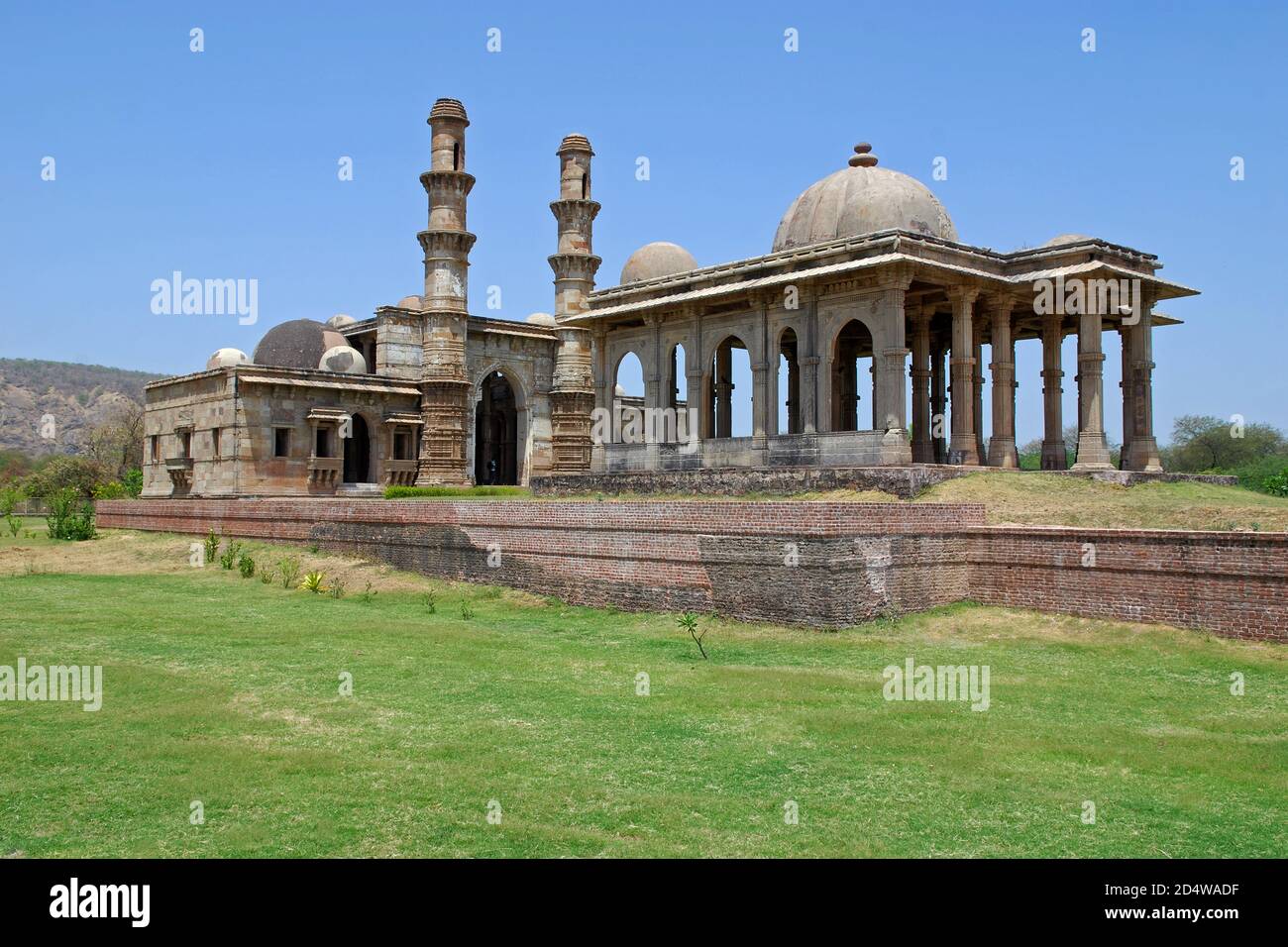 Parc archéologique de Champaner-Pavagadh, SITE CLASSÉ AU PATRIMOINE MONDIAL de l'UNESCO, Gujarat, Inde. Banque D'Images