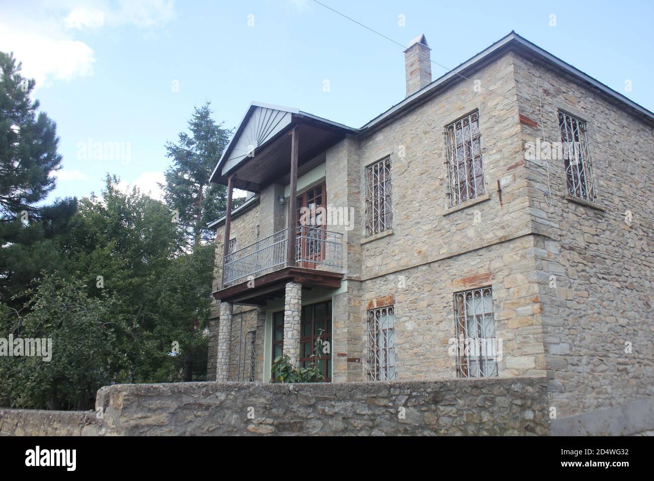 Nimfaeon (Nimfaio) Village historique de la Grèce du Nord Banque D'Images