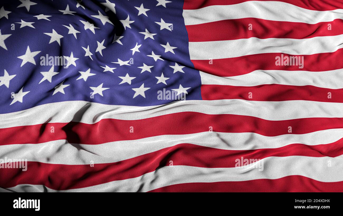 ETATS-UNIS / drapeau américain | Etats-Unis d'Amérique | couverture de la nation contexte - Gouvernement, pays et voyages - Illustration 3D Banque D'Images