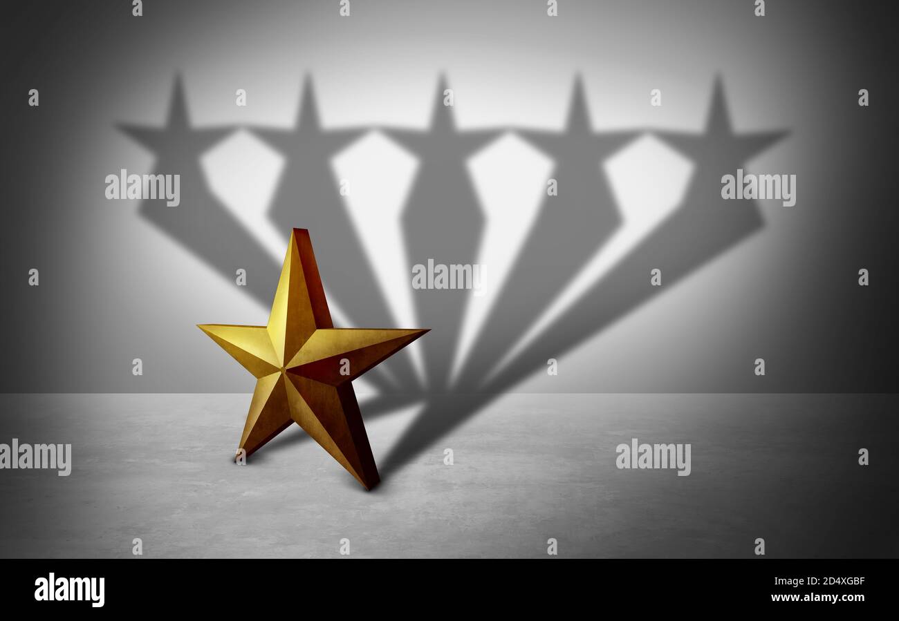 Expérience client et excellent concept de notation ou satisfaction client élevée comme rendu 3D. Banque D'Images