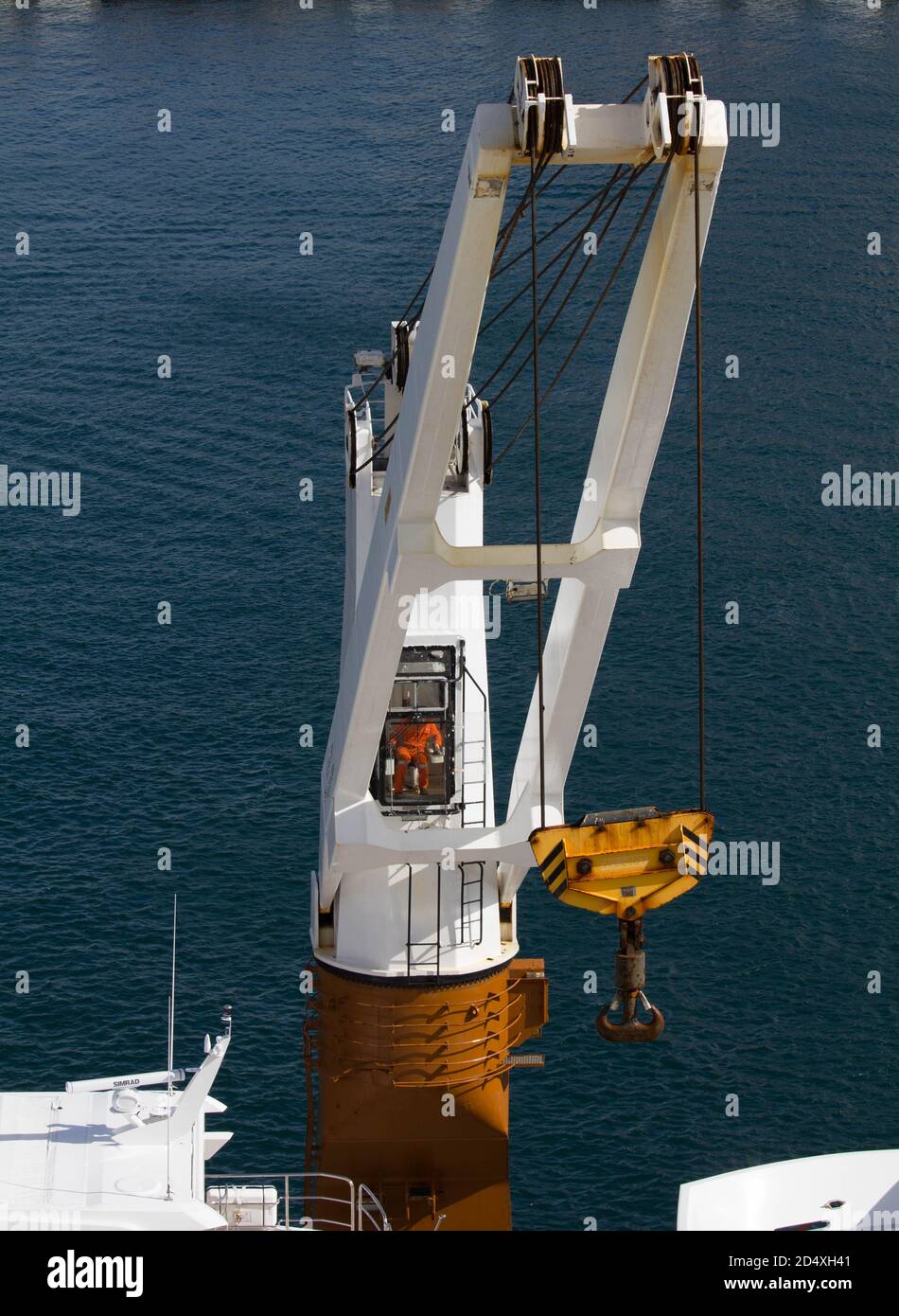 Grue marine au chantier naval de Gibraltar Banque D'Images