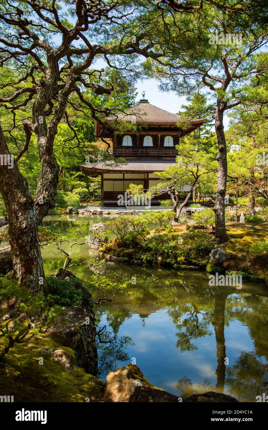 Le temple de Ginkaku-ji à Kyōto, Japon Banque D'Images