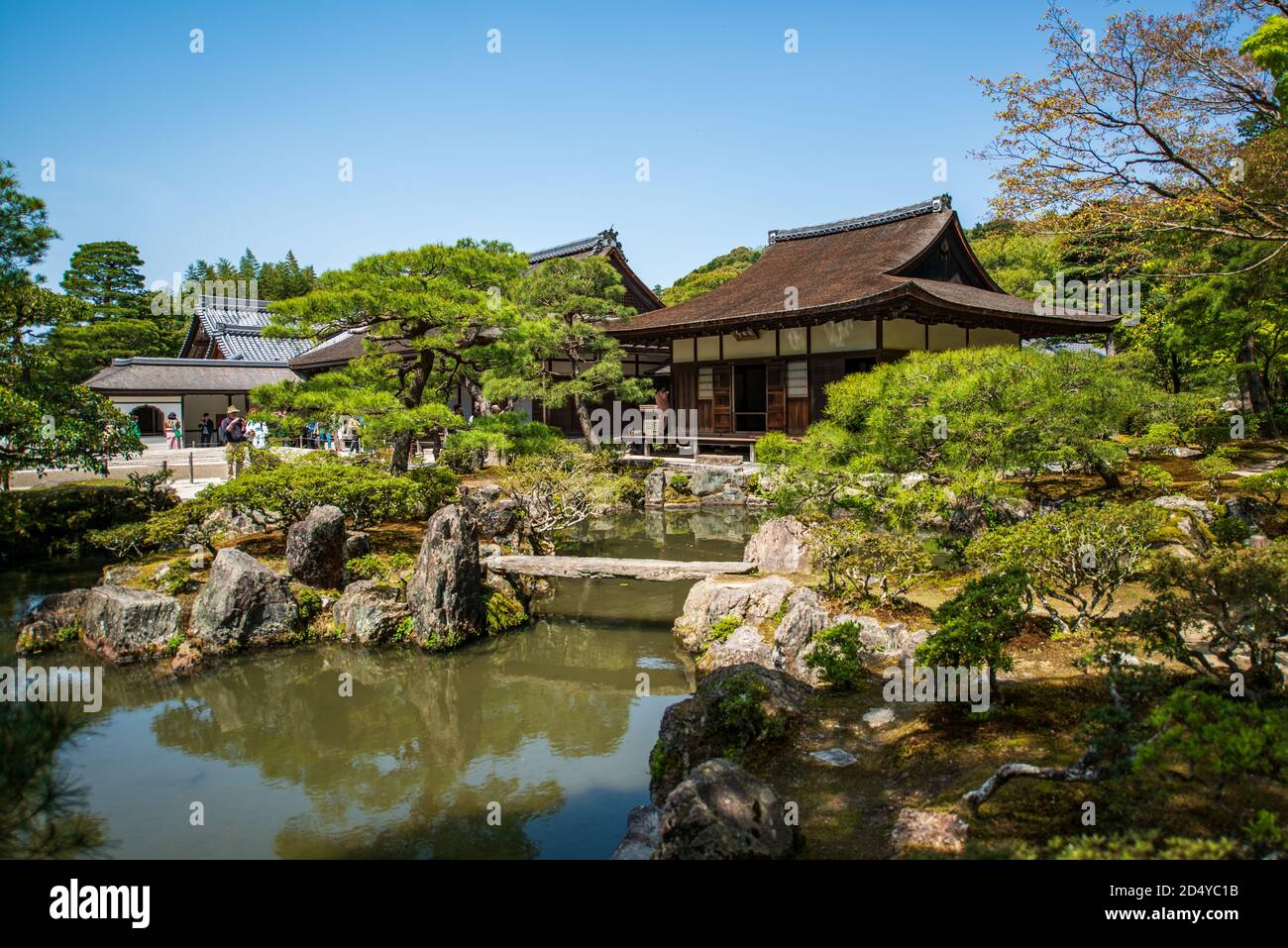Le temple de Ginkaku-ji à Kyōto, Japon Banque D'Images
