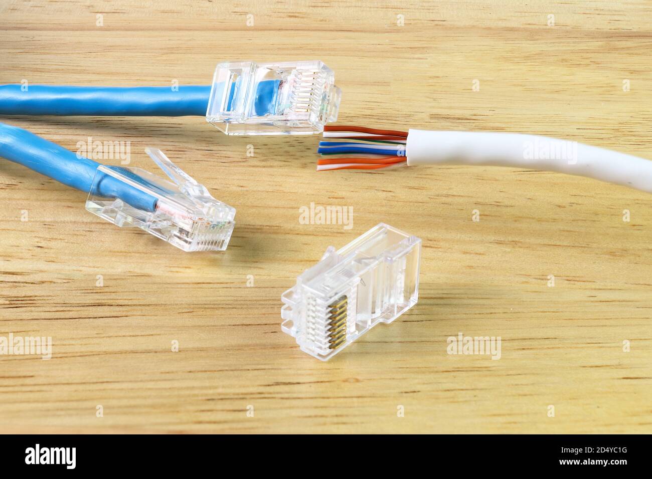 RJ45 avec câble pour utilisation câble Internet réseau, dispositif pour la  connectivité du câble réseau Photo Stock - Alamy