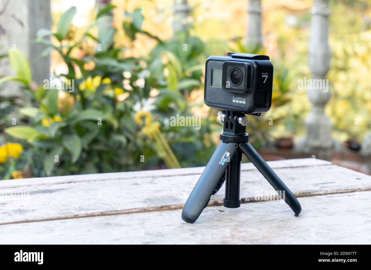 GUWAHATI, INDE - 12 janvier 2020 : caméra embarquée GoPro noir 7, caméra sportive, caméra étanche Banque D'Images