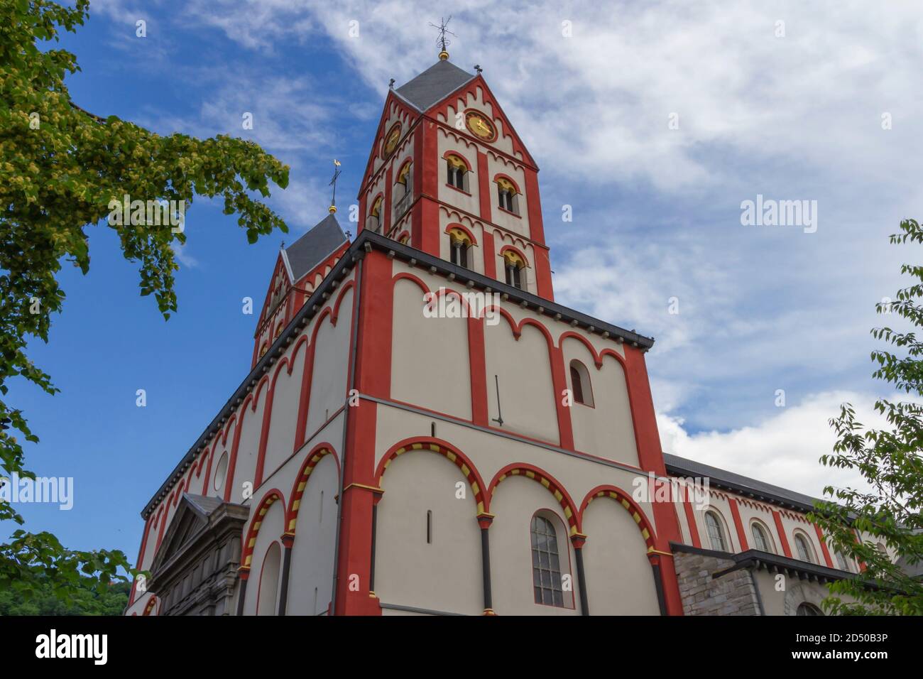 Collégiale Saint-Bartholomew, Liège, Belgique Banque D'Images