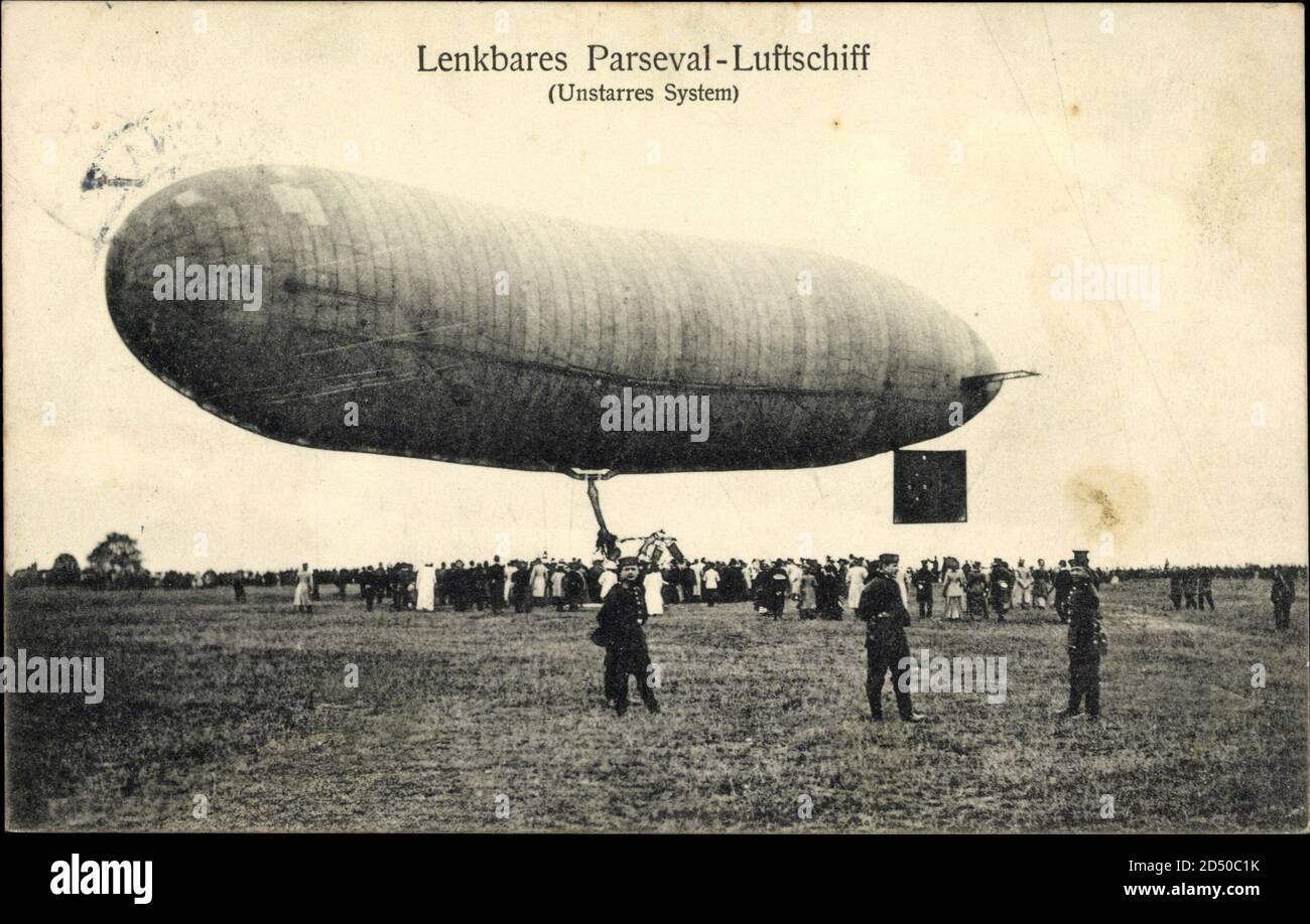 Lenkbares Parsewal Luftschiff, Zeppelin, Unstarres System | utilisation dans le monde entier Banque D'Images