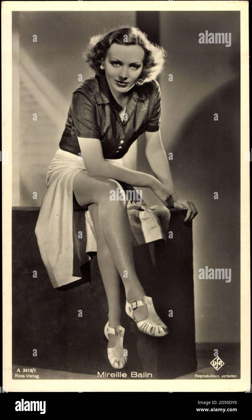 Schauspielerin Mireille Balin, Ross Verlag A 3419/1 | utilisation dans le monde entier Banque D'Images