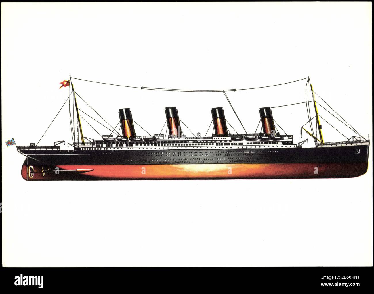 White Star Line, RMS Titanic, Schnelldampfer | utilisation dans le monde entier Banque D'Images