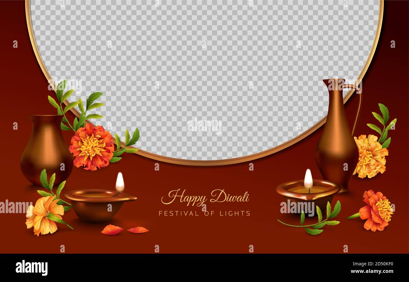 Bannière du festival de Diwali Illustration de Vecteur