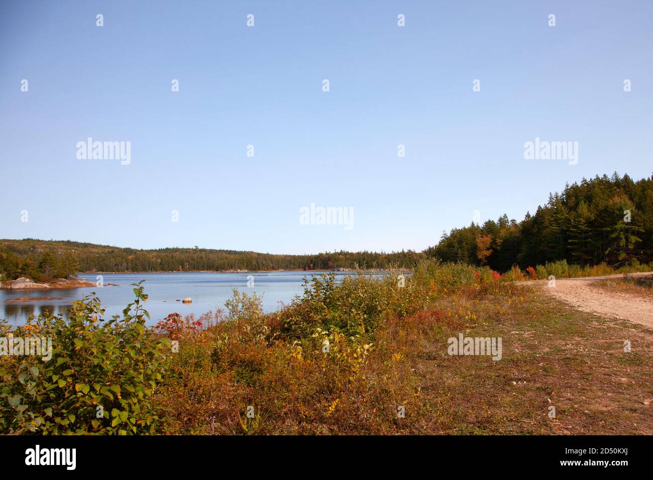 La région de Five Mile Lake de St. Margaret's Bay, une aire de camping populaire Banque D'Images